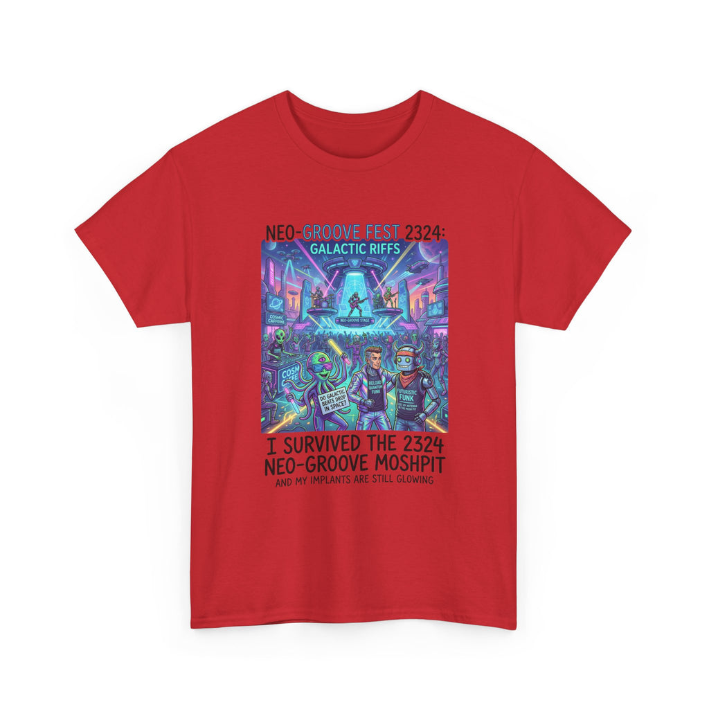Neo-Groove Fest 2324 Tee — "I Survived the 2324 Neo-Groove Moshpit" Concert T-Shirt