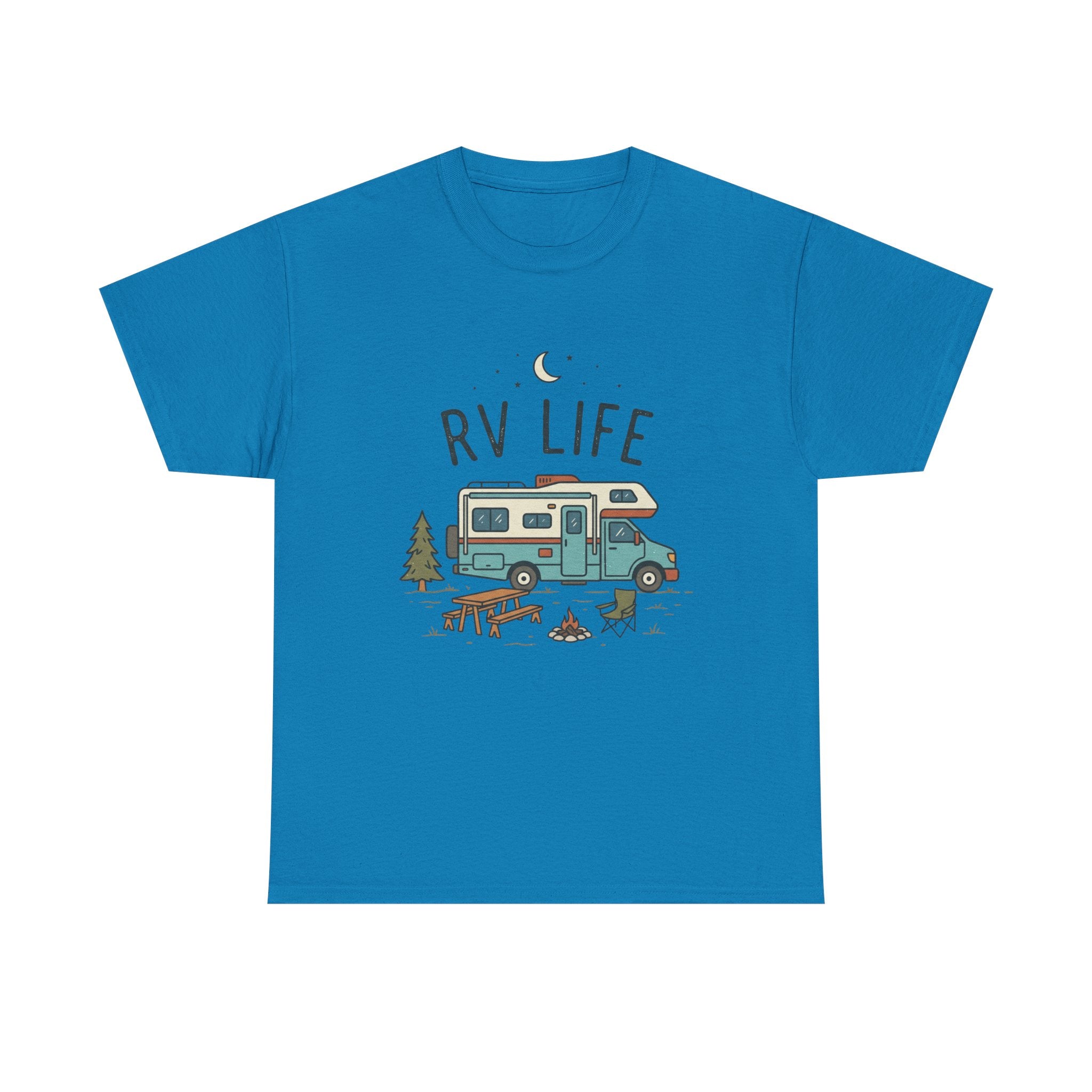 RV Life T‑Shirt — Retro Camper Tee for RV Travelers & Camping Enthusiasts