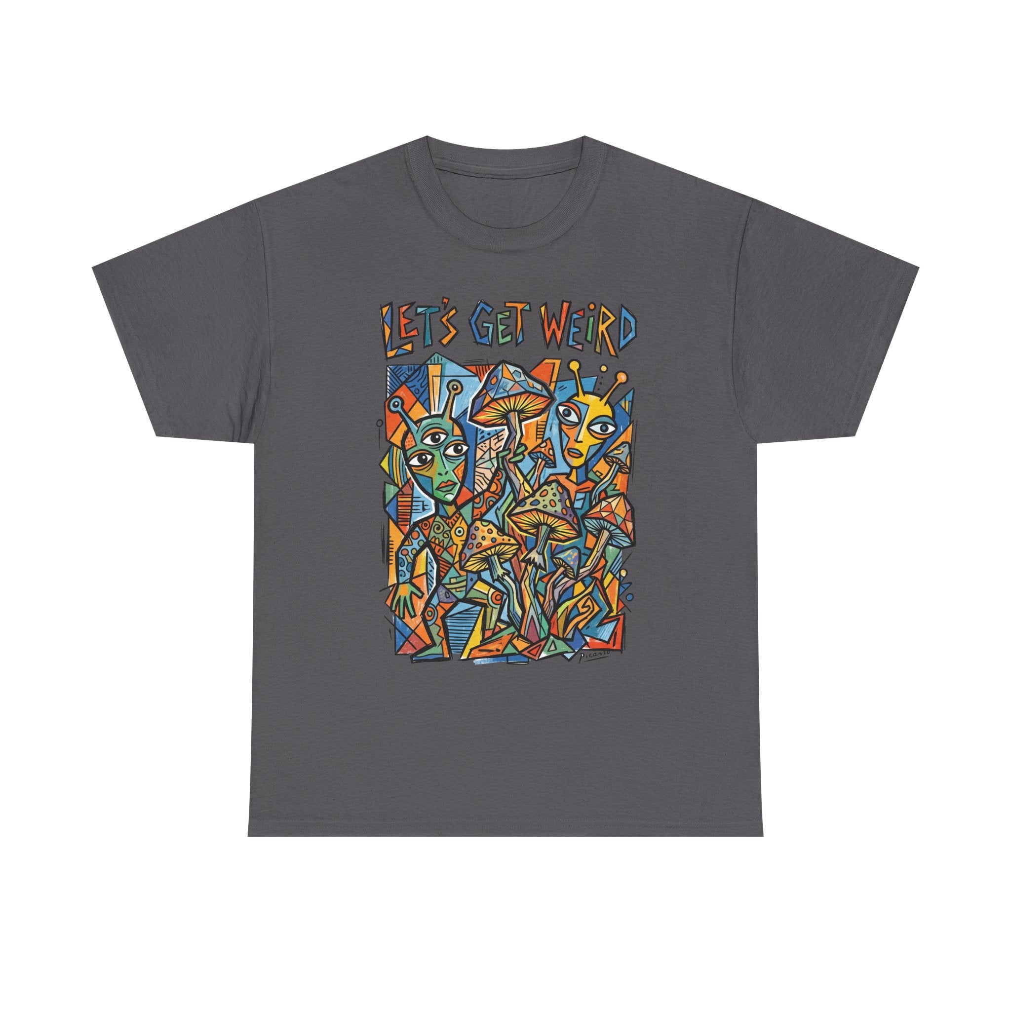 Let's Get Weird Abstract Art T-Shirt — Colorful Psychedelic Graphic Tee