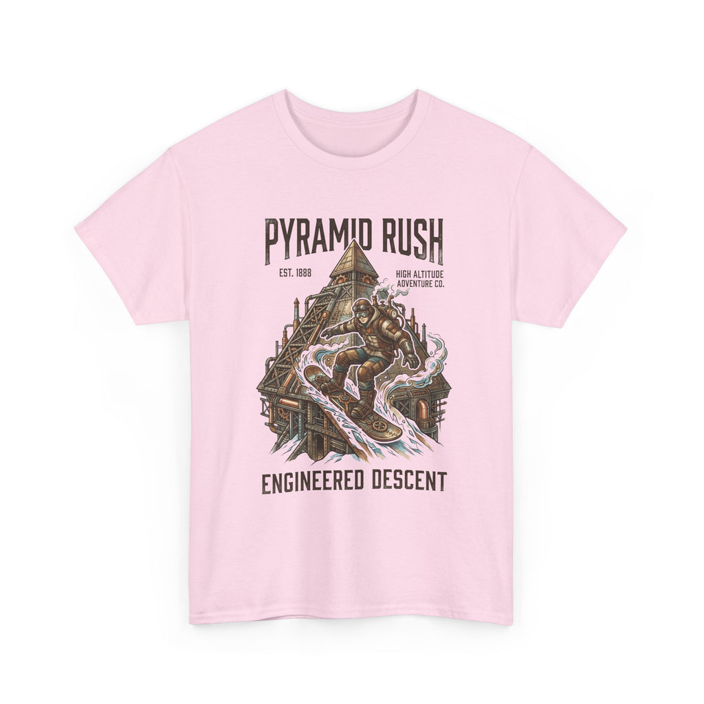 Steampunk Snowboard Pyramid Adventure T-Shirt — Fantasy Explorer Graphic Tee