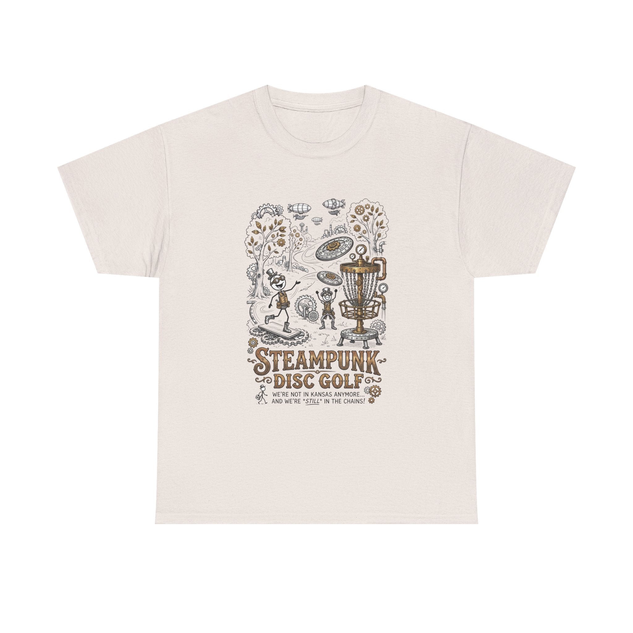 Steampunk Disc Golf T-Shirt — Vintage Victorian Disc Golf Design
