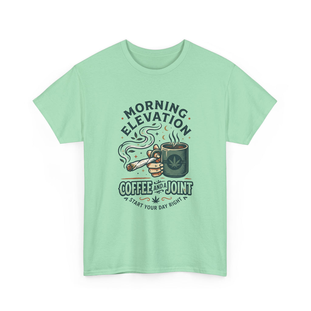 Coffee & Joint T-Shirt — Morning Elevation Graphic Tee