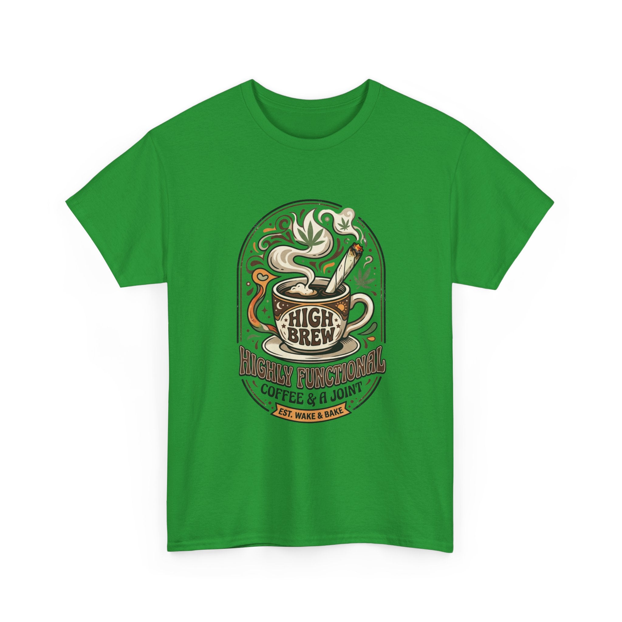 Coffee & Joint Tee — “High Brew” Graphic Coffee T‑Shirt