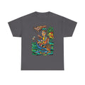 Fishing Canoe T-Shirt — Colorful Stained-Glass Angler Graphic Tee