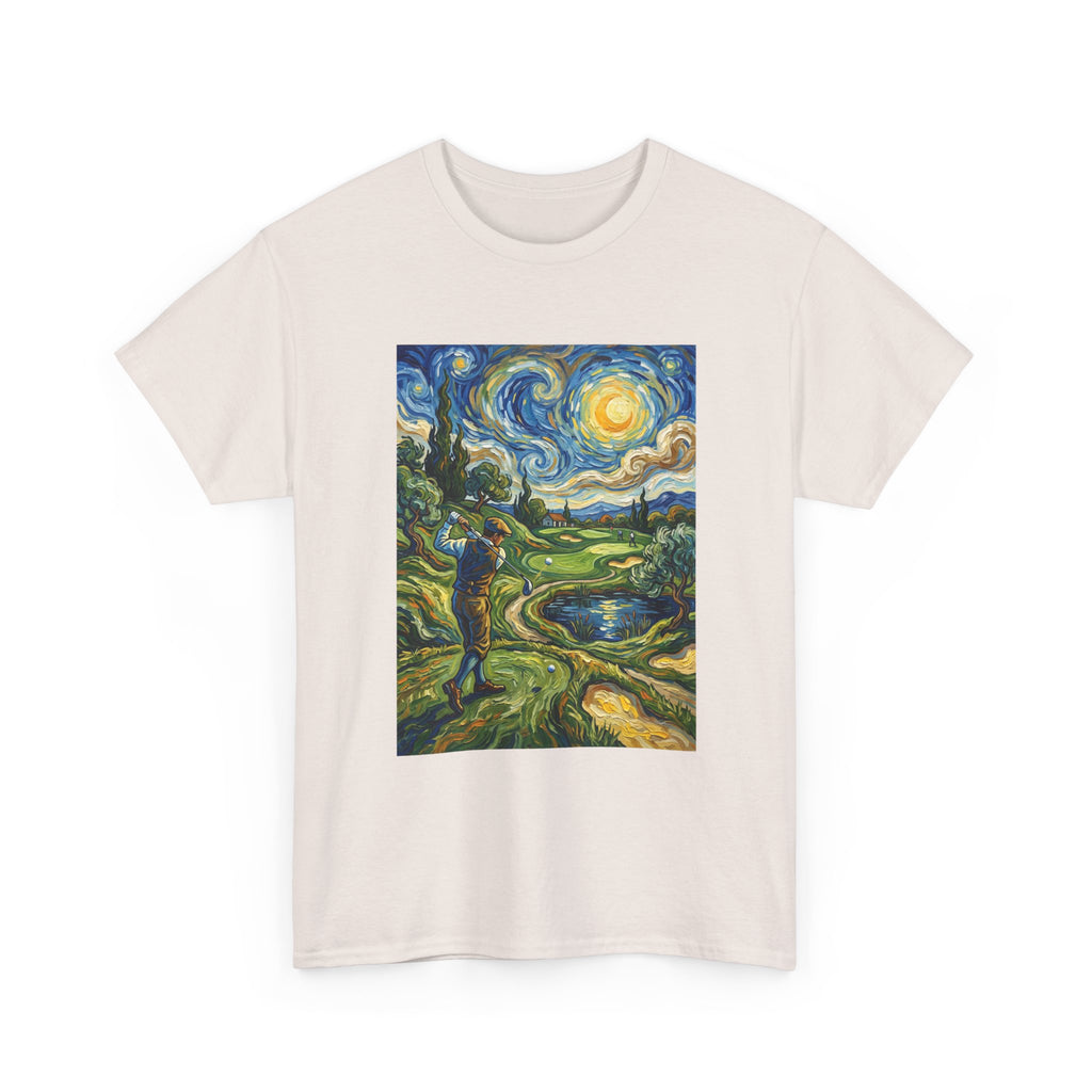 Golf Van Gogh Style T-Shirt — Starry Night Golf Artwork Tee