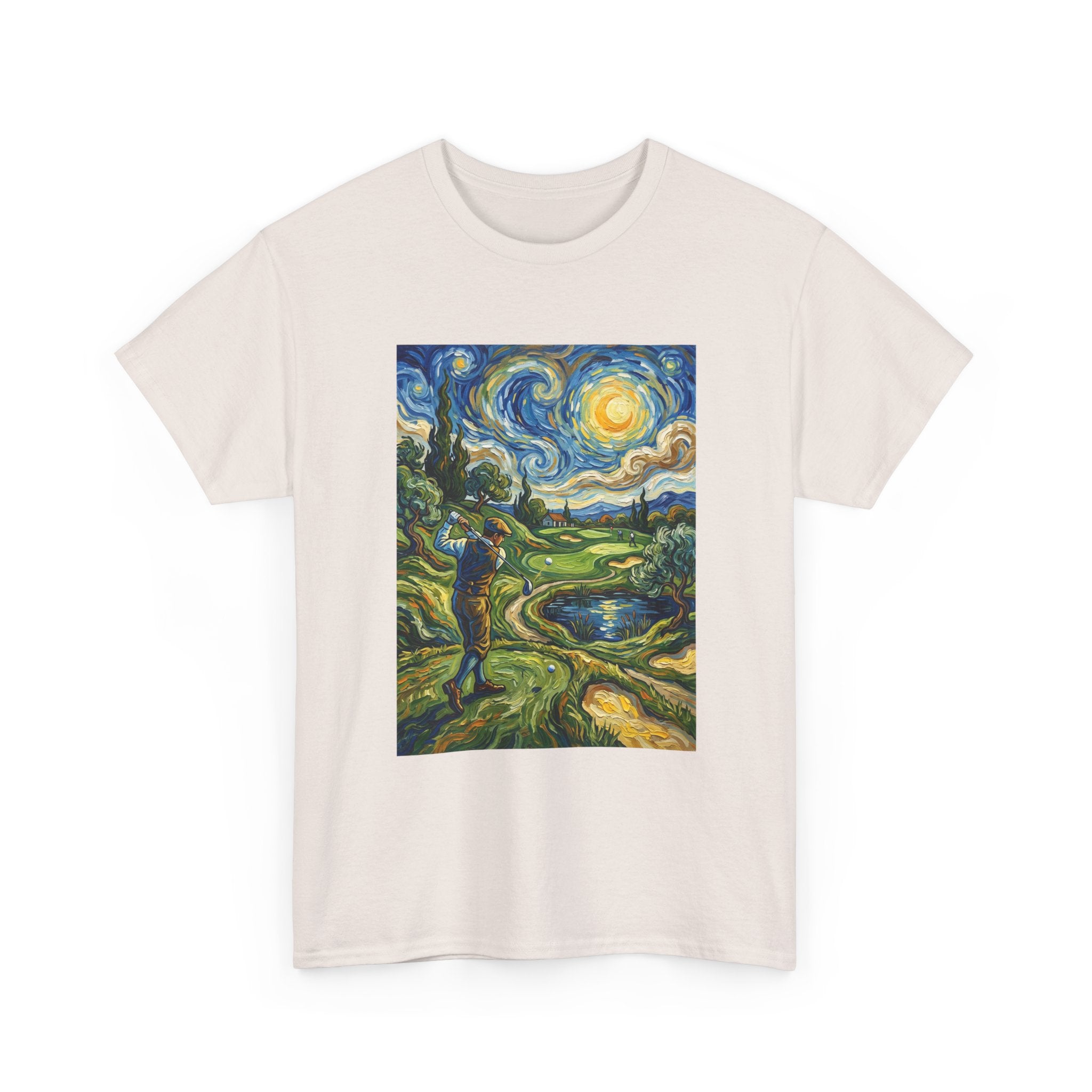 Golf Van Gogh Style T-Shirt — Starry Night Golf Artwork Tee