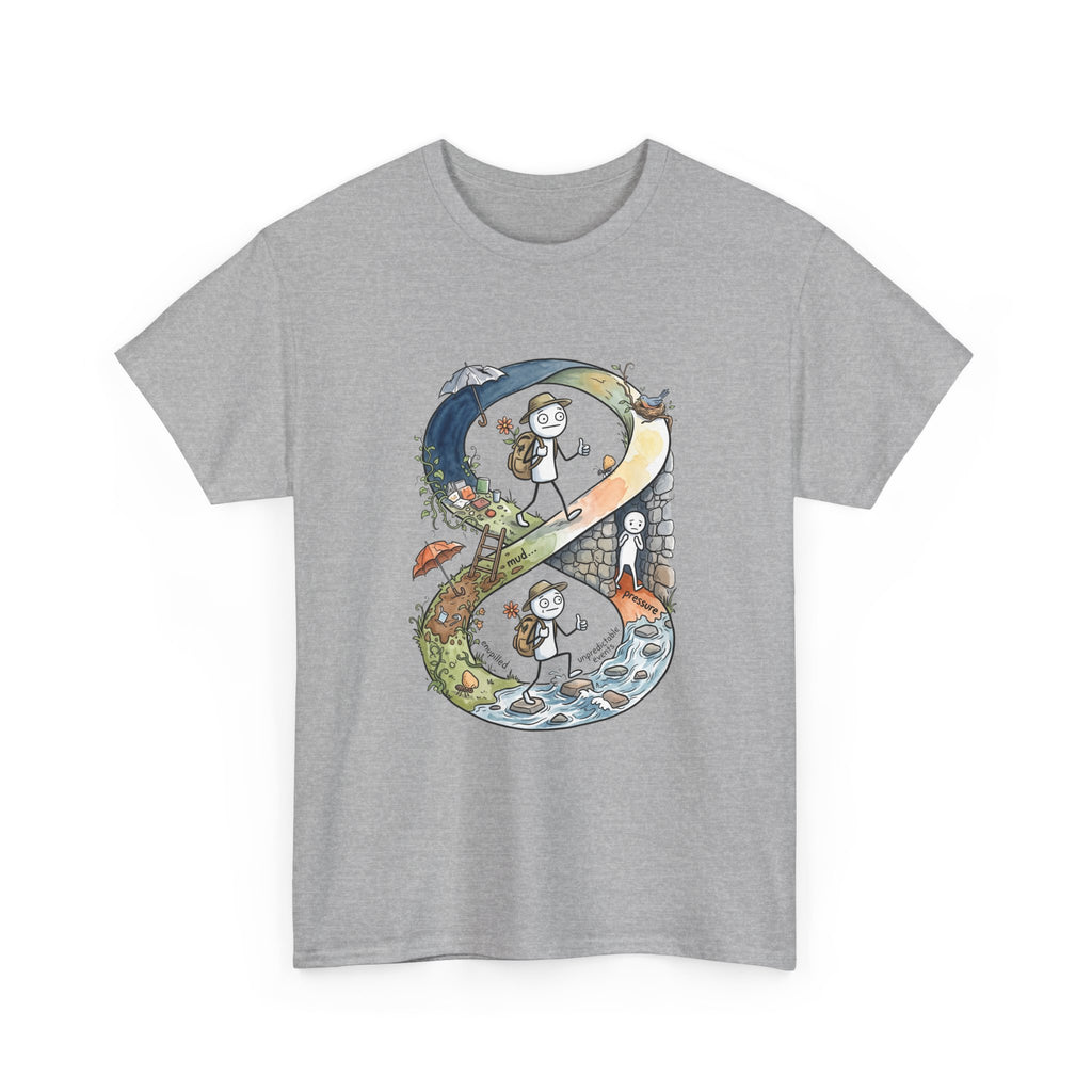 a Infinity Hiking Tee — Day & Night Nature Adventure Graphic T-Shirt