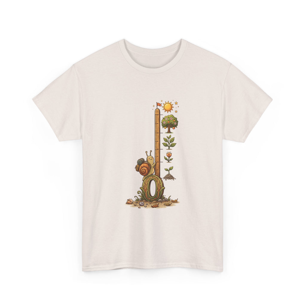 Growth Meter Graphic Tee — Cute Bear Planting Height Chart T-Shirt