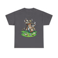 Golf weed Lounge T‑Shirt — Relaxed Golfer Cartoon Tee