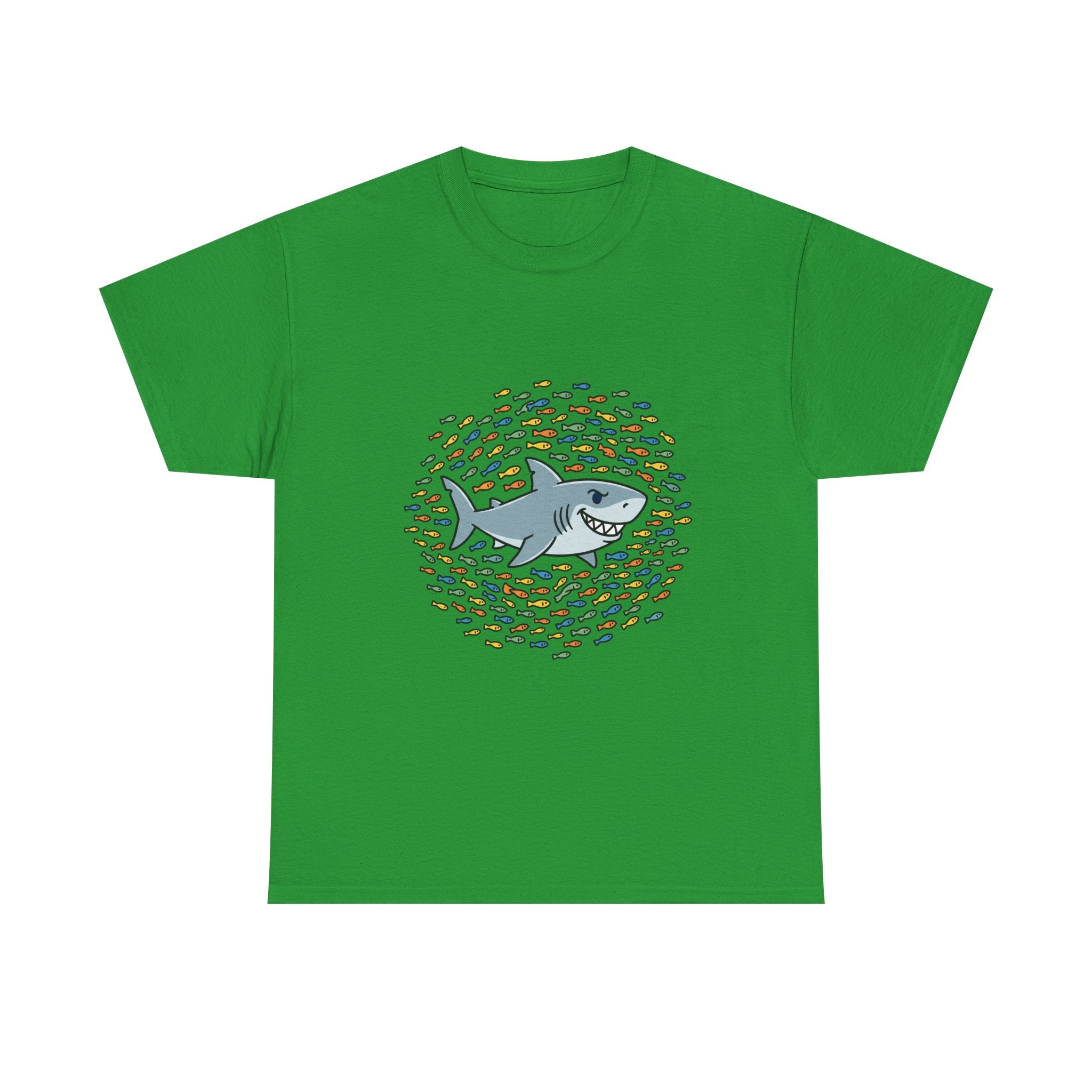 Shark and School Graphic Tee — Cute Ocean Kids Shirt