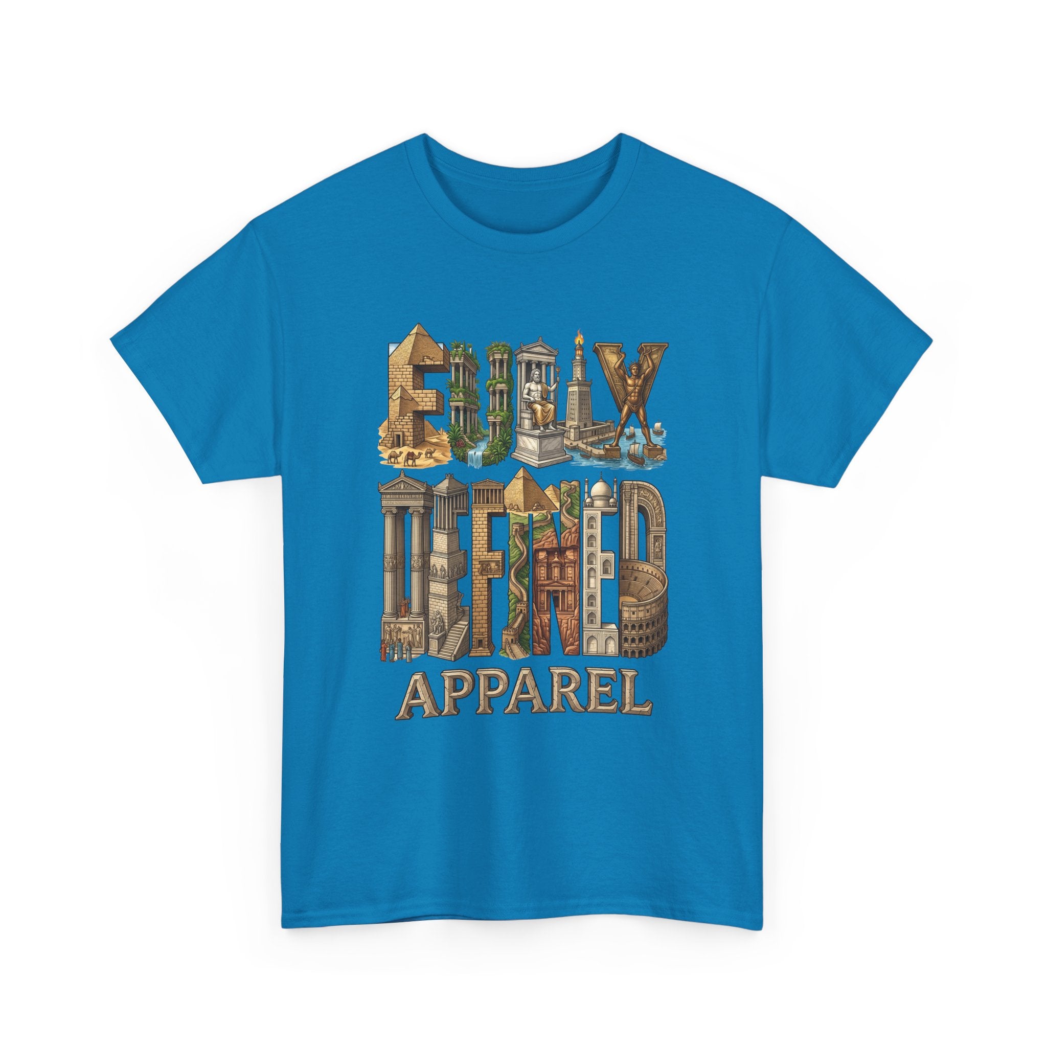 Fully Defined Apparel T‑Shirt — Wonders of the World Graphic Tee