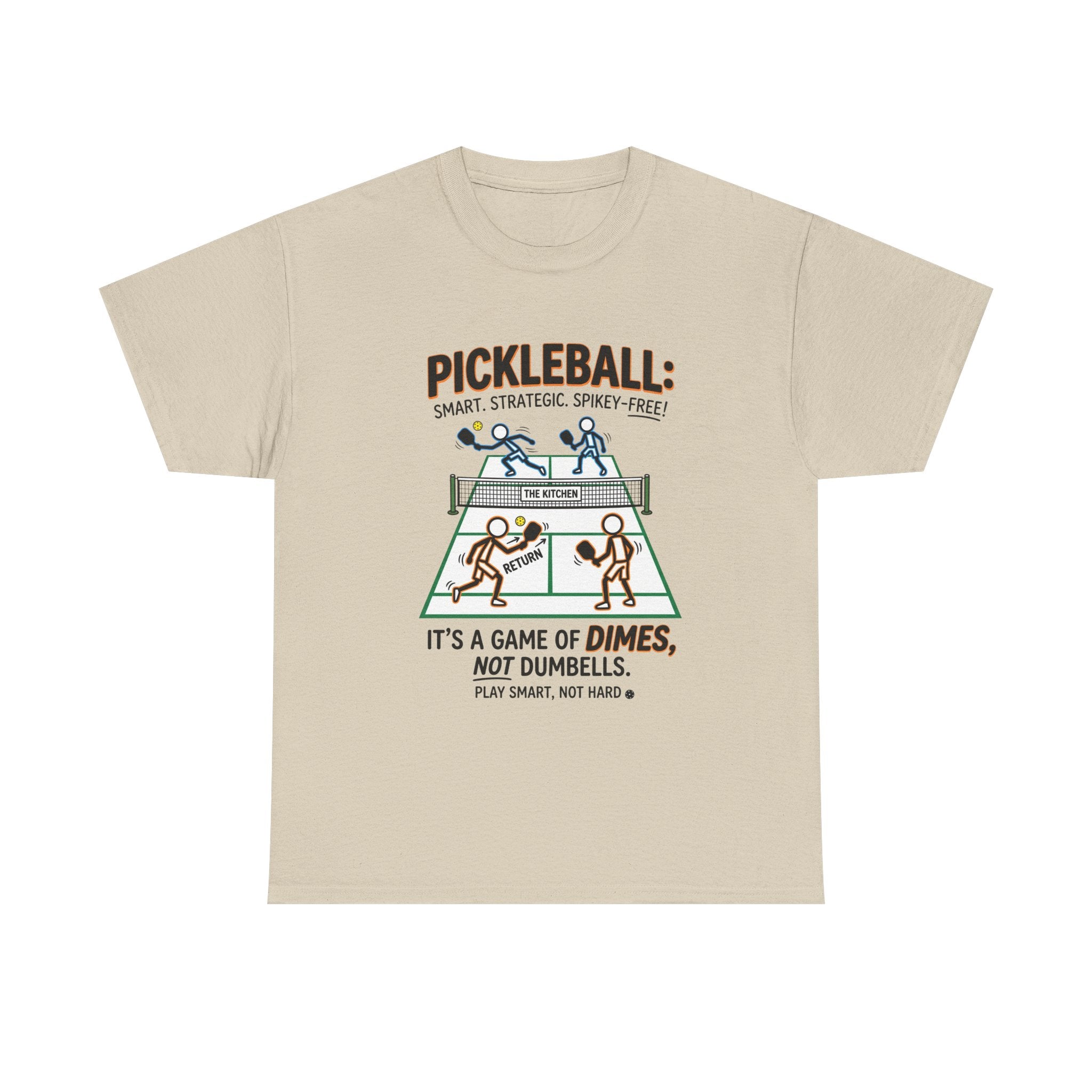 Pickleball Tee — "Pickleball: It’s a Game of Dimes, Not Dumbells" Casual Sports Shirt