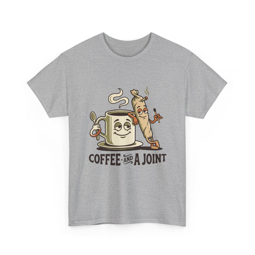Coffee and a Joint T-Shirt — Funny Stoner Coffee Tee