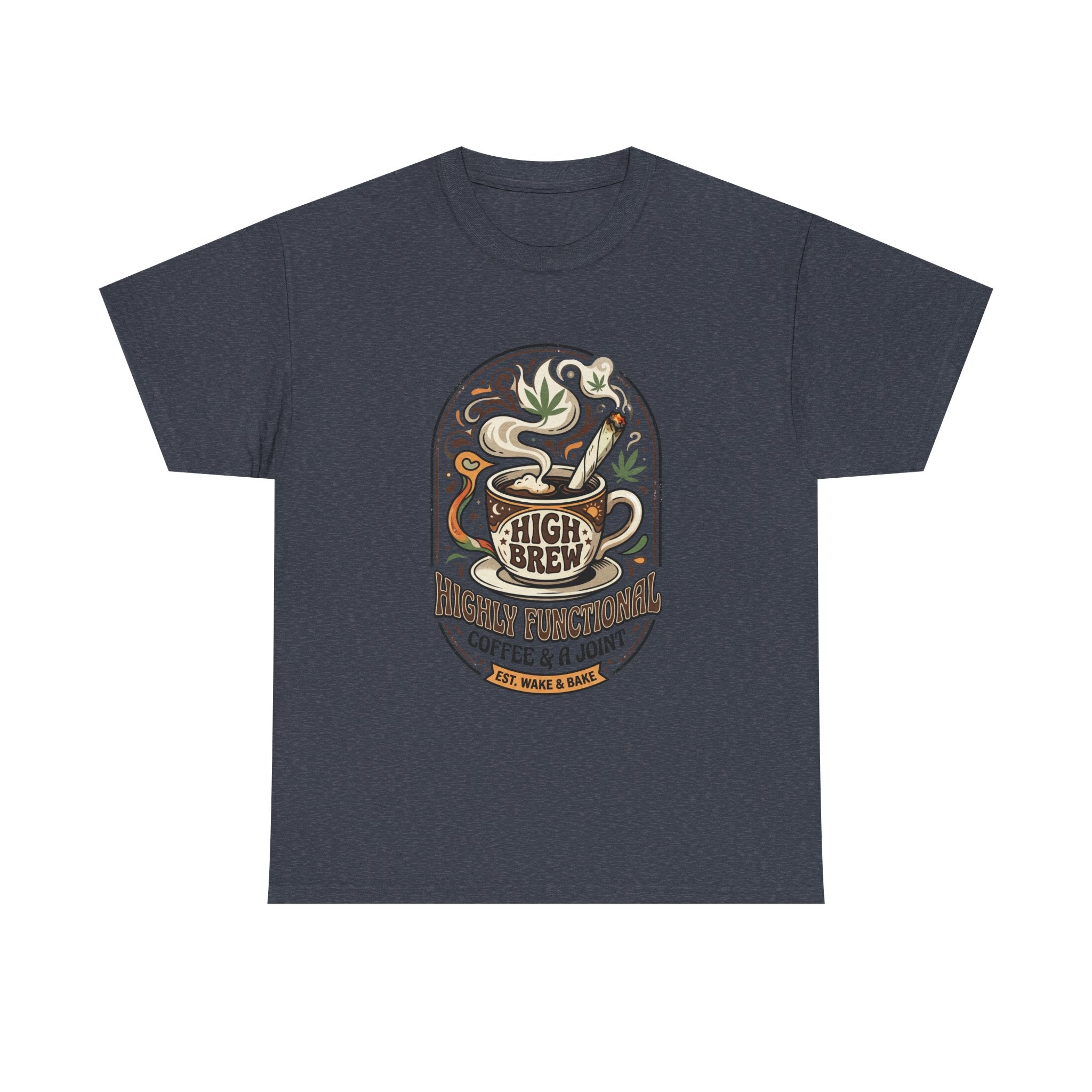 Coffee & Joint Tee — “High Brew” Graphic Coffee T‑Shirt