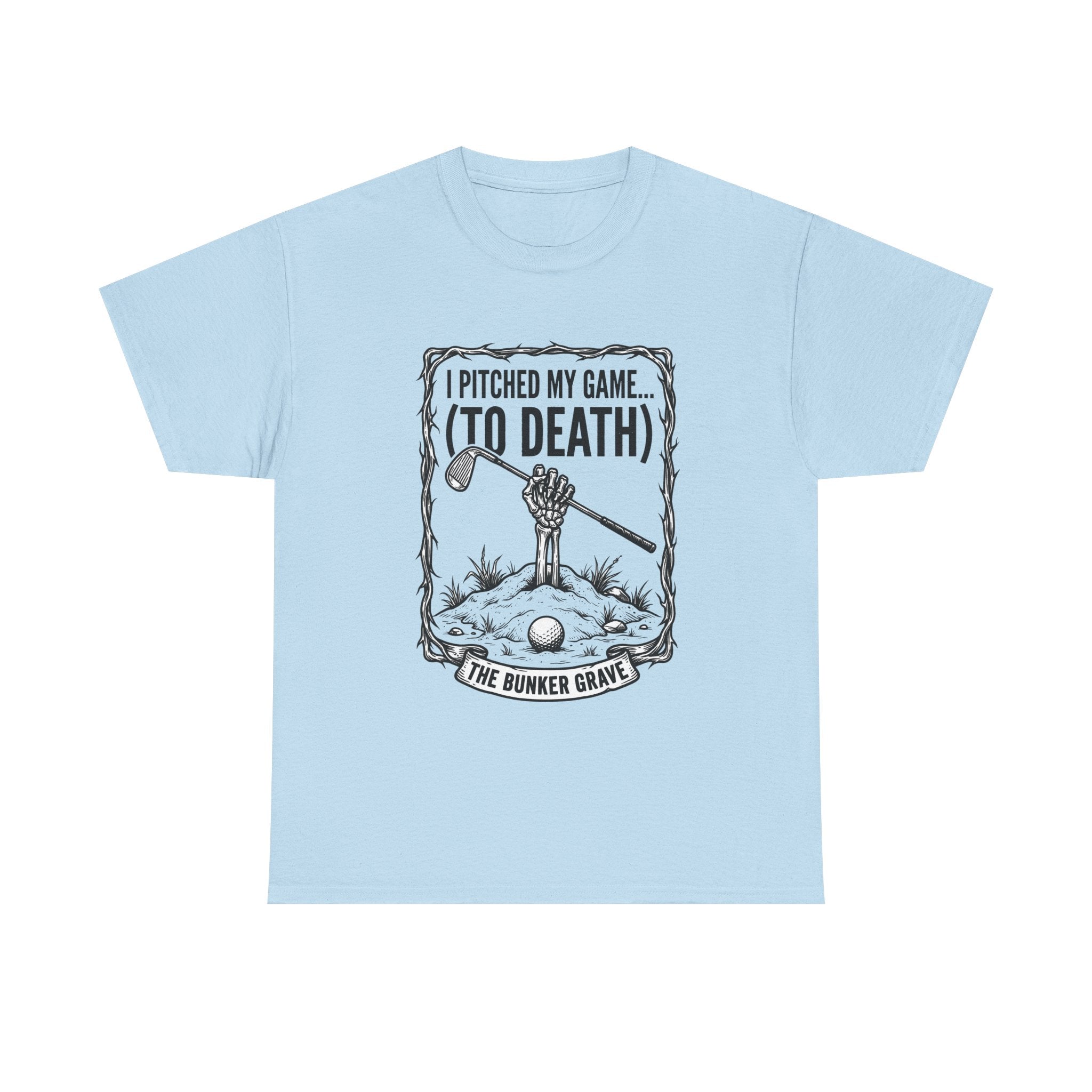 Golf 'I Pitched My Game (To Death)' T-Shirt – Funny Golfer Graphic Tee