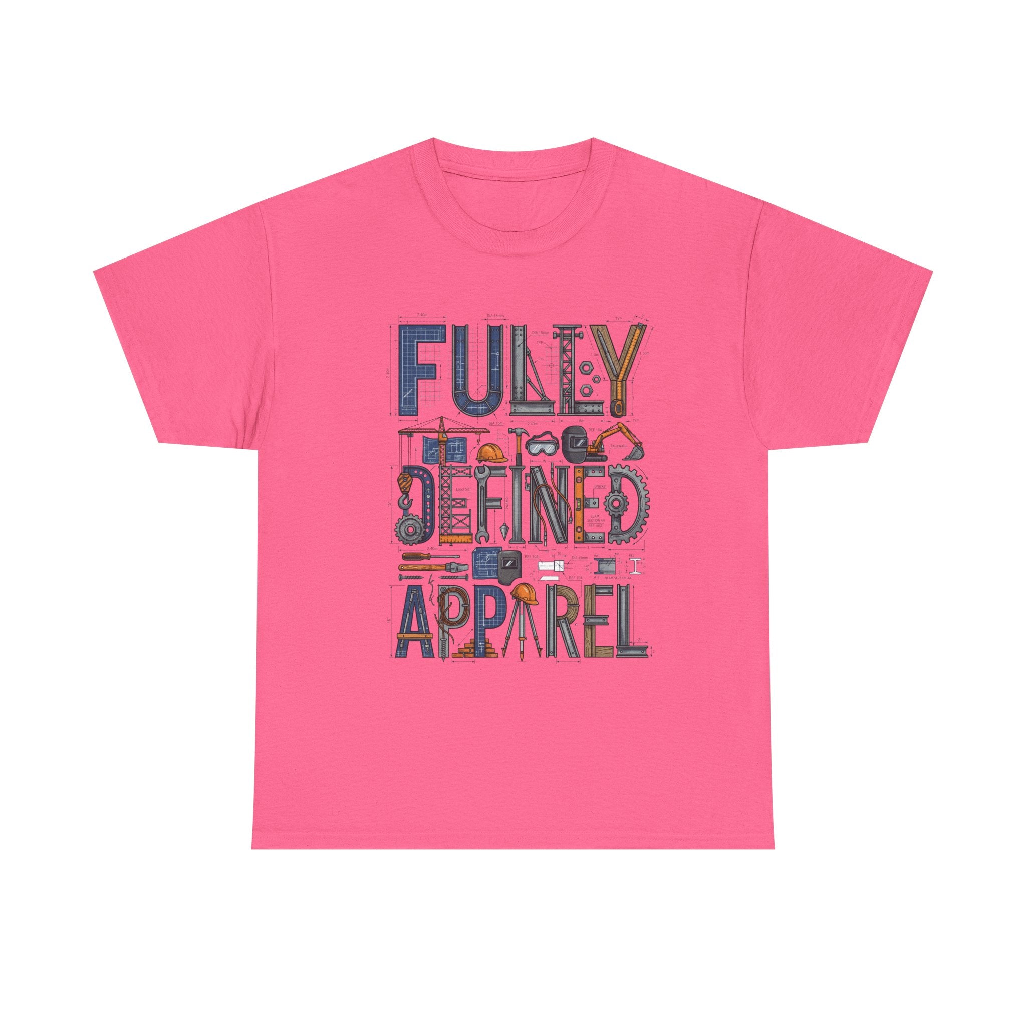 Fully Defined Apparel T-Shirt — Graphic Tee with Retro Tools Design