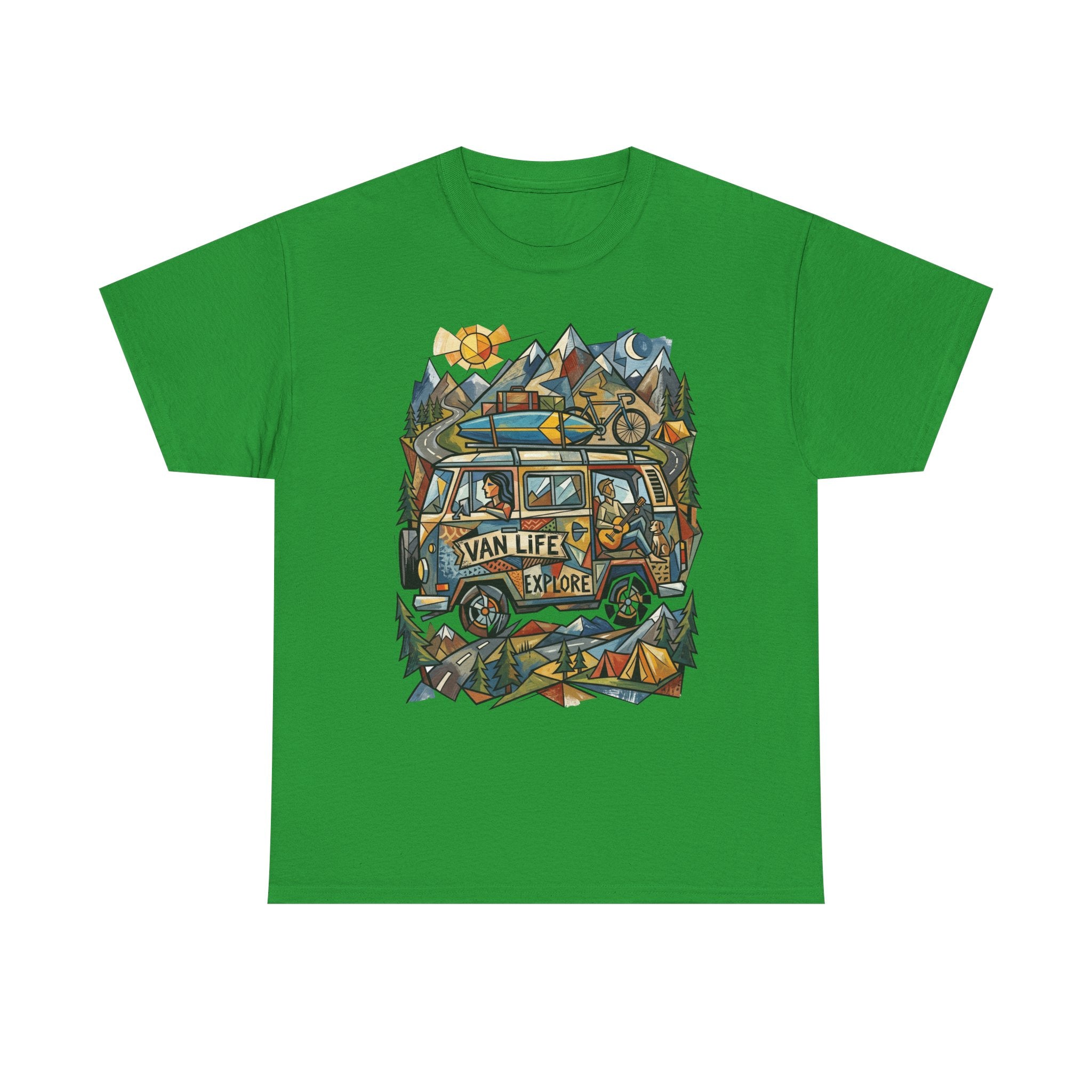 Van Life Explore T-Shirt — Retro Campervan Adventure Graphic Tee