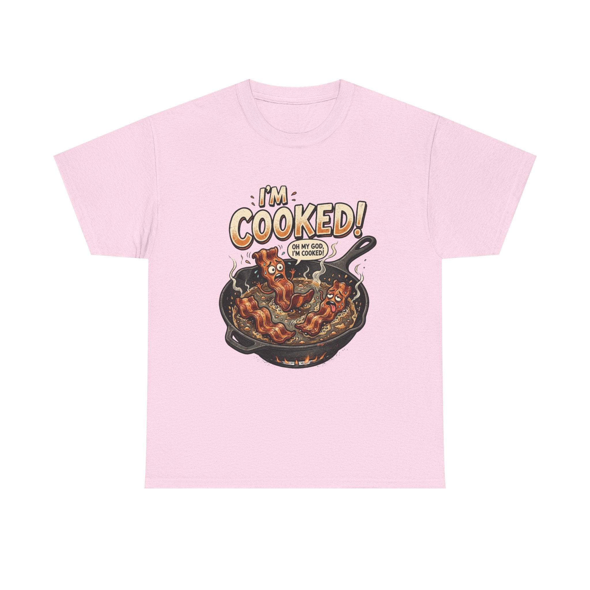 I’m Cooked! Funny Bacon Skillet T-Shirt