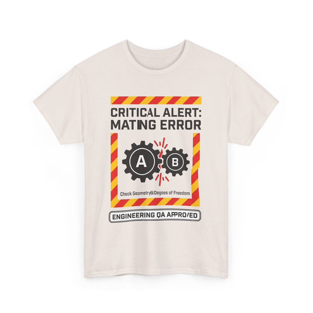 Mating Error T‑Shirt — Funny Engineering QA Alert Tee
