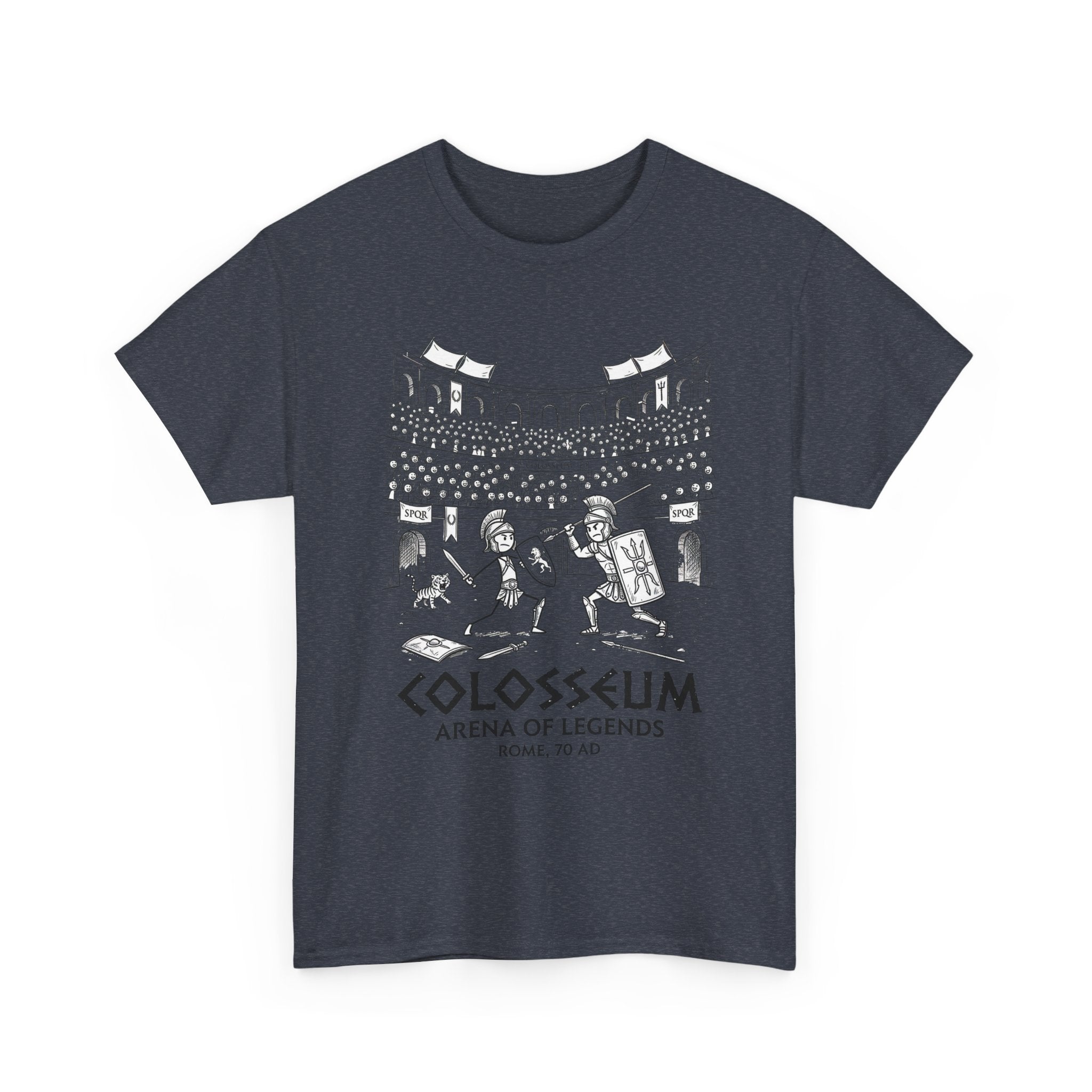 Colosseum Arena of Legends Graphic Tee — Roman Gladiator Coliseum Shirt