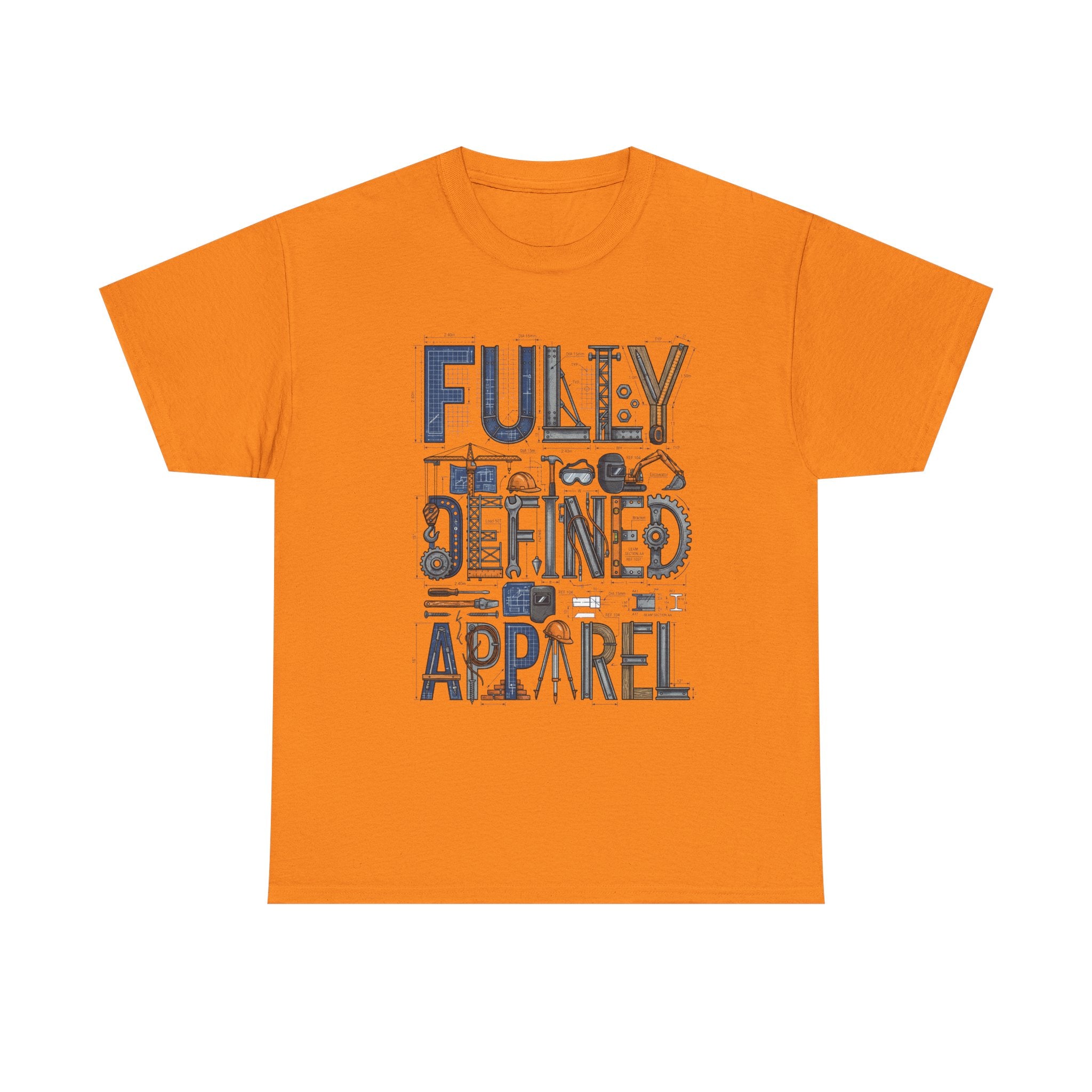 Fully Defined Apparel T-Shirt — Graphic Tee with Retro Tools Design