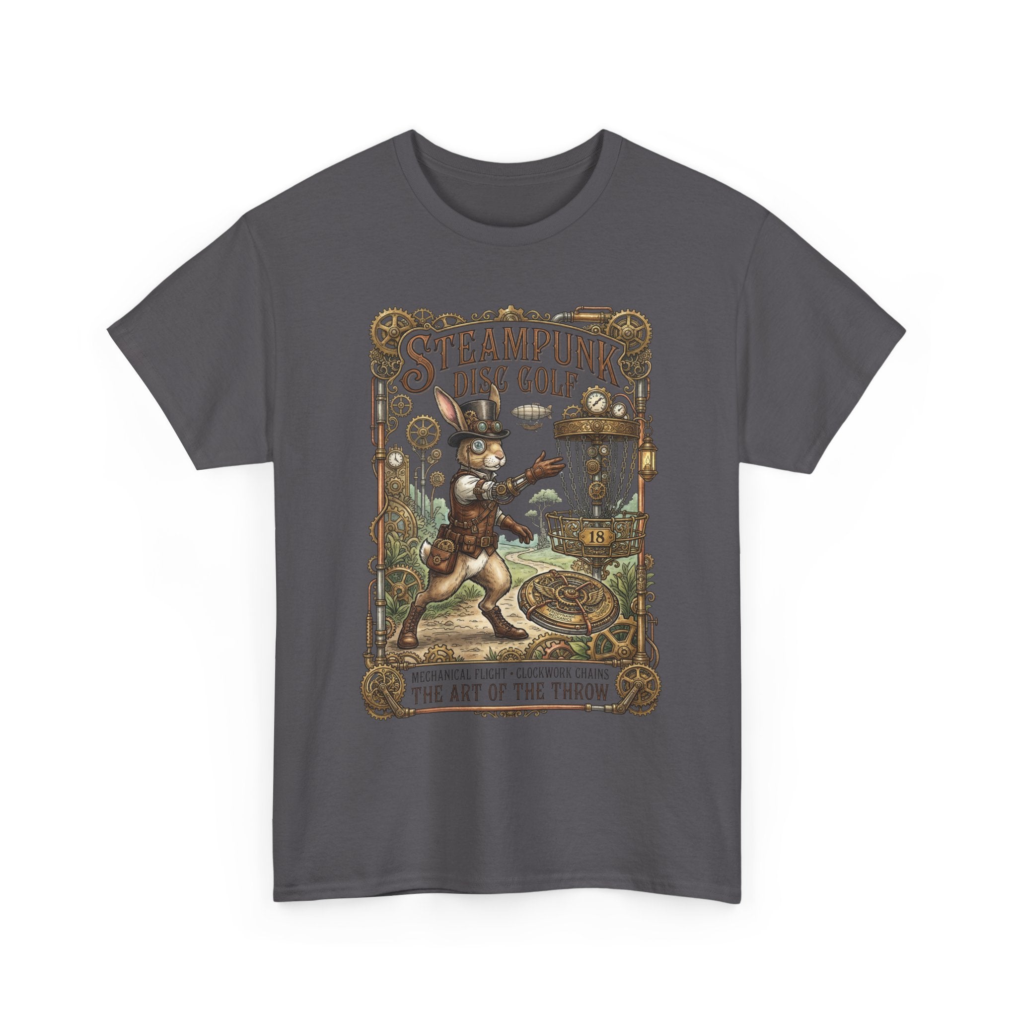 Steampunk Disc Golf T-Shirt — Vintage Victorian Throw Art Tee