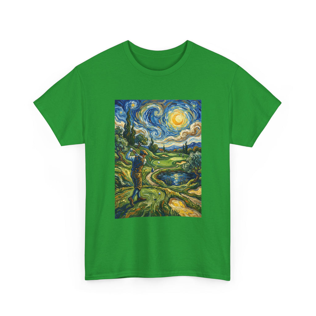 Golf Van Gogh Style T-Shirt — Starry Night Golf Artwork Tee