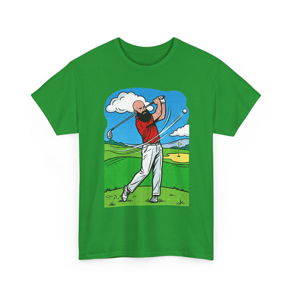 Golf Swing Graphic Tee — Golfer Illustration Shirt for Golf Lovers