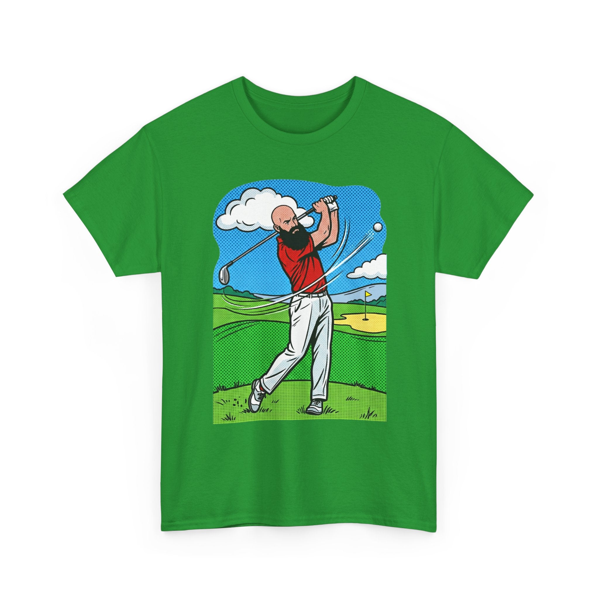 Golf Swing Graphic Tee — Golfer Illustration Shirt for Golf Lovers