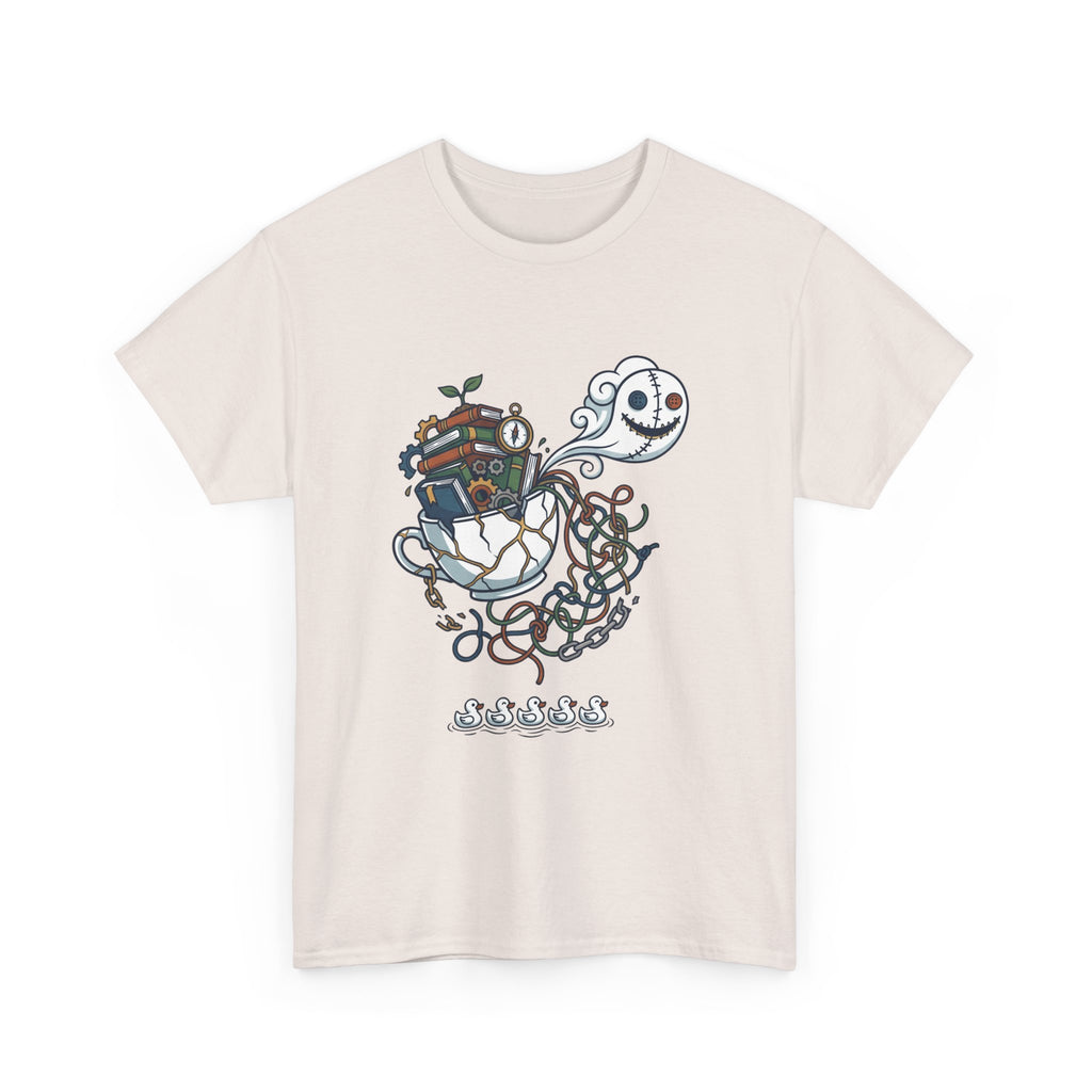T-Shirt — Whimsical Ghost Ship Illustration Tee