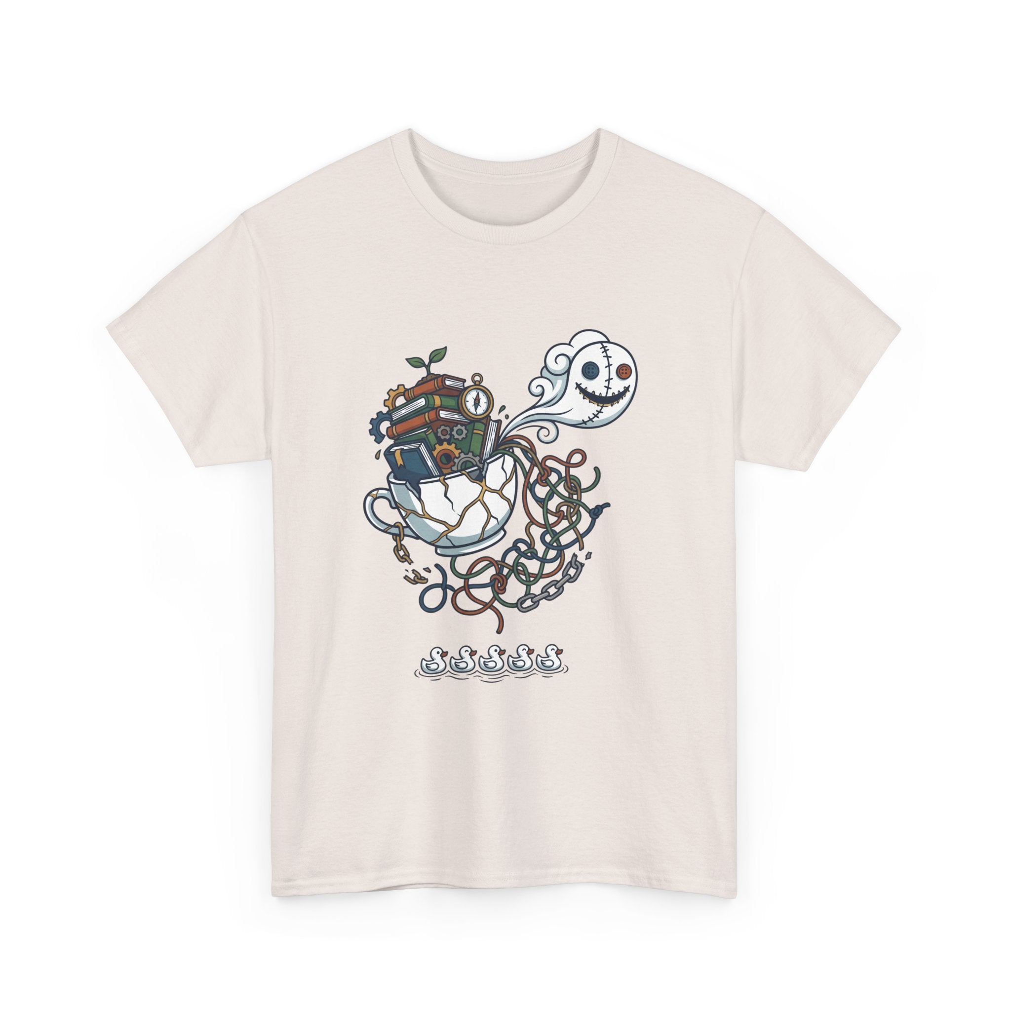 T-Shirt — Whimsical Ghost Ship Illustration Tee