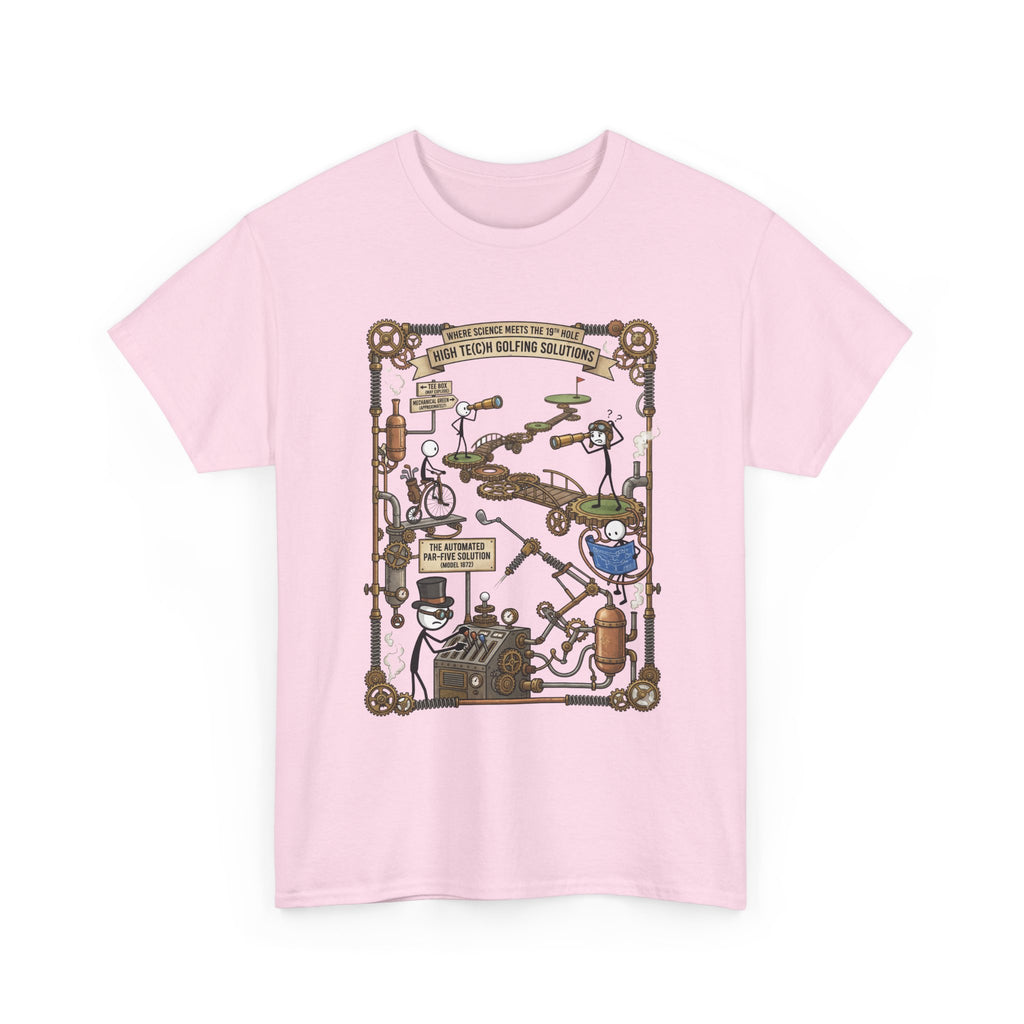 Steampunk Golf — ‘How To Make Par’ Vintage Contraption T-Shirt