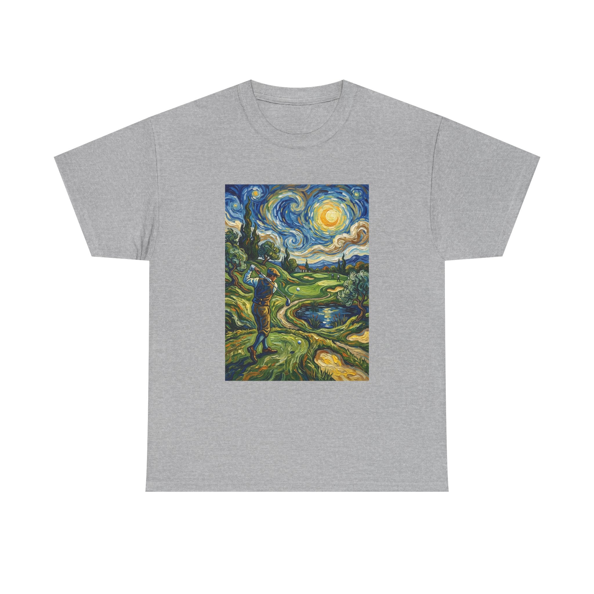Golf Van Gogh Style T-Shirt — Starry Night Golf Artwork Tee