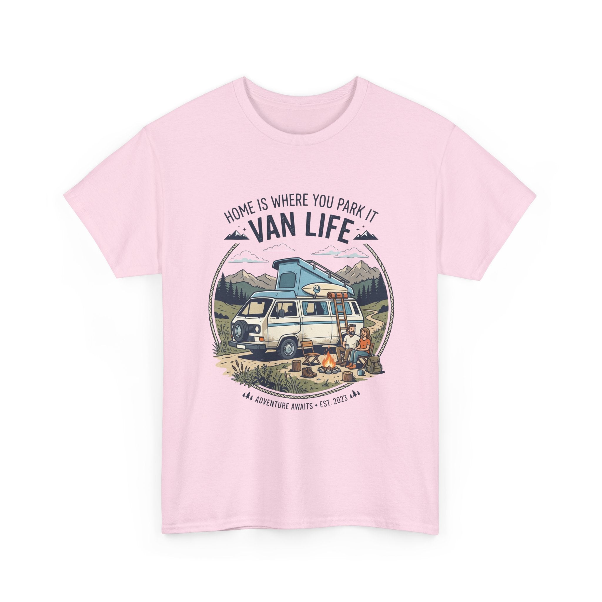 Van Life T-Shirt — "Home Is Where You Park It" Adventure Tee