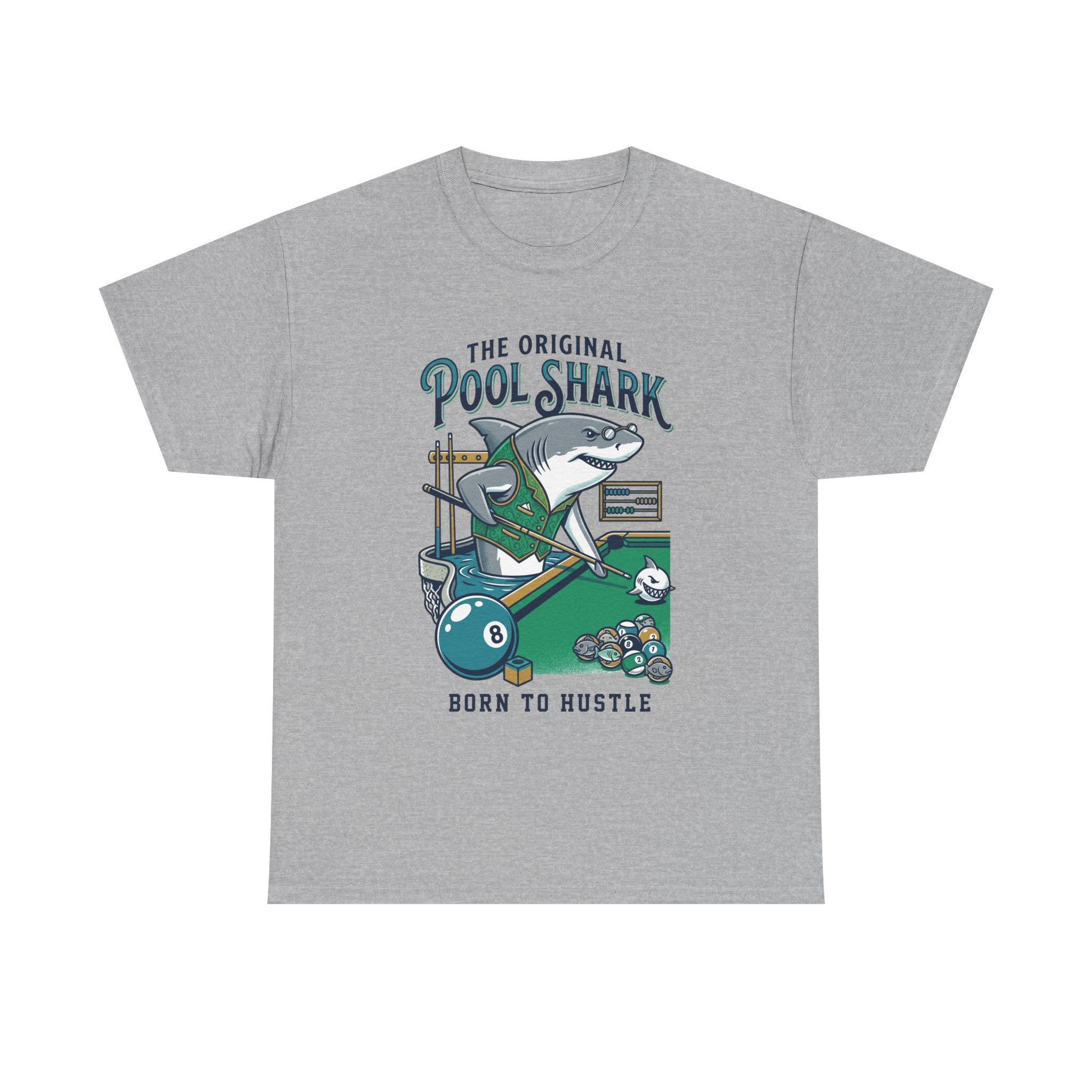Pool Shark T-Shirt — 'The Original Pool Shark: Born to Hustle' Billiards Tee