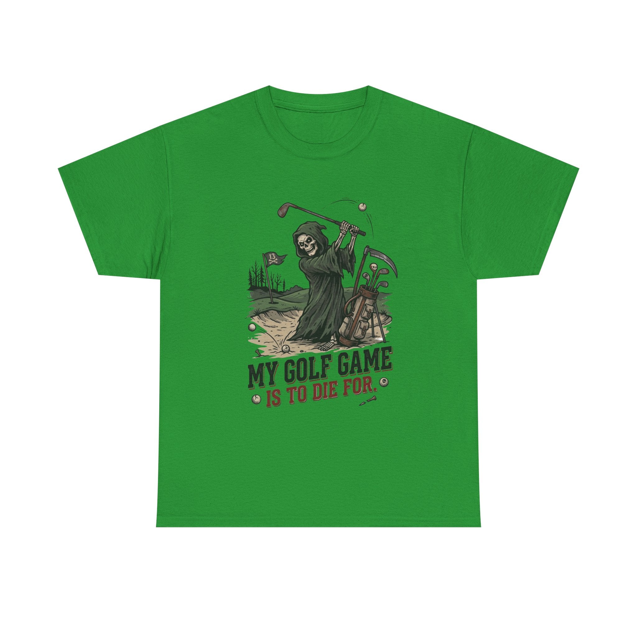 Golf Grim Reaper T-Shirt – “My Golf Game Is To Die For” Funny Golfers Tee