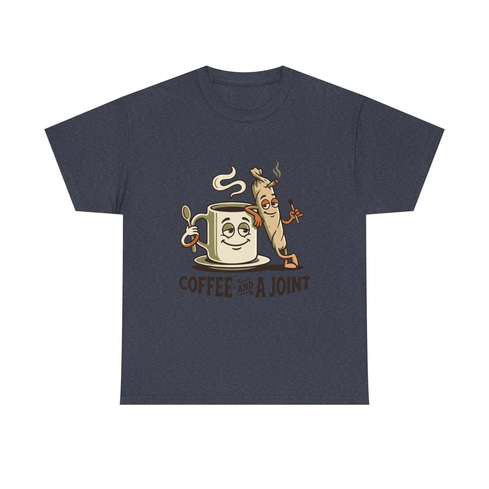 Coffee and a Joint T-Shirt — Funny Stoner Coffee Tee