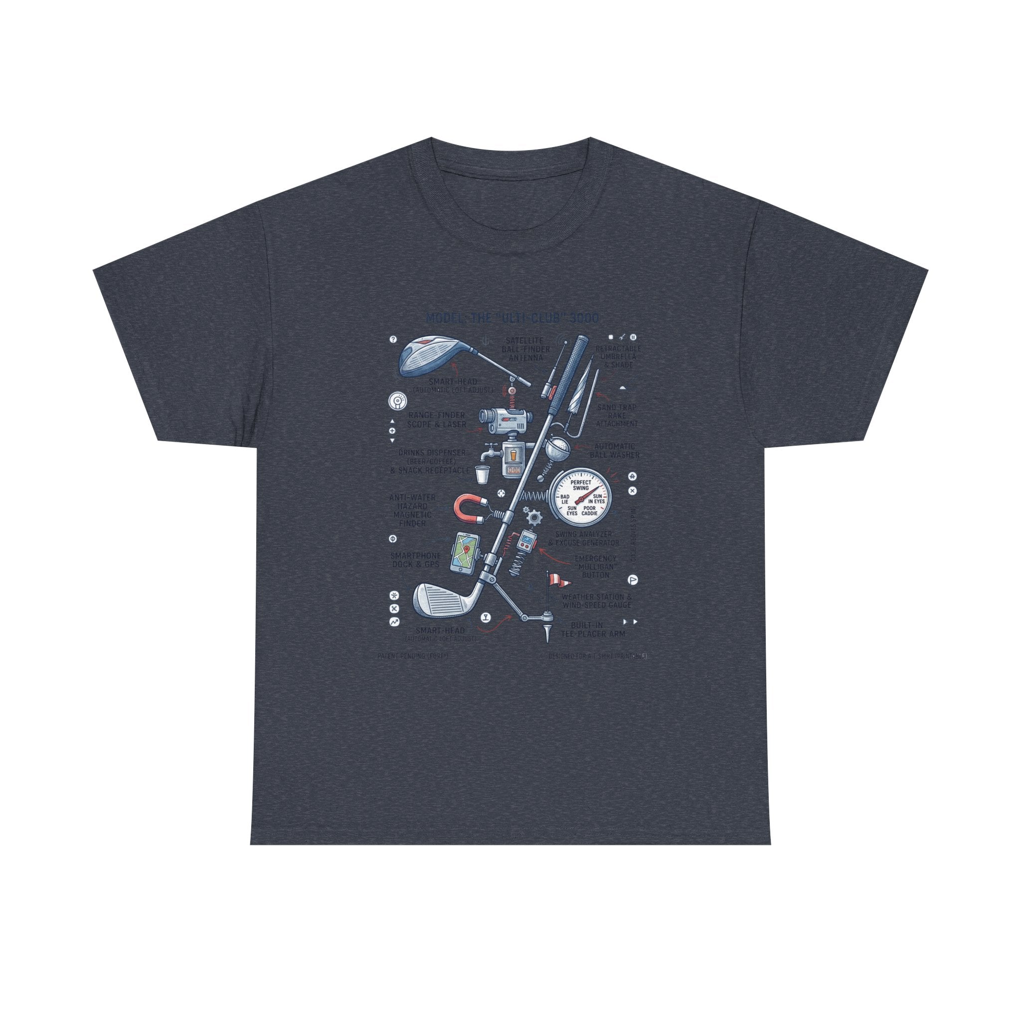 T-Shirt — Golf Club Diagram Vintage Schematic Tee