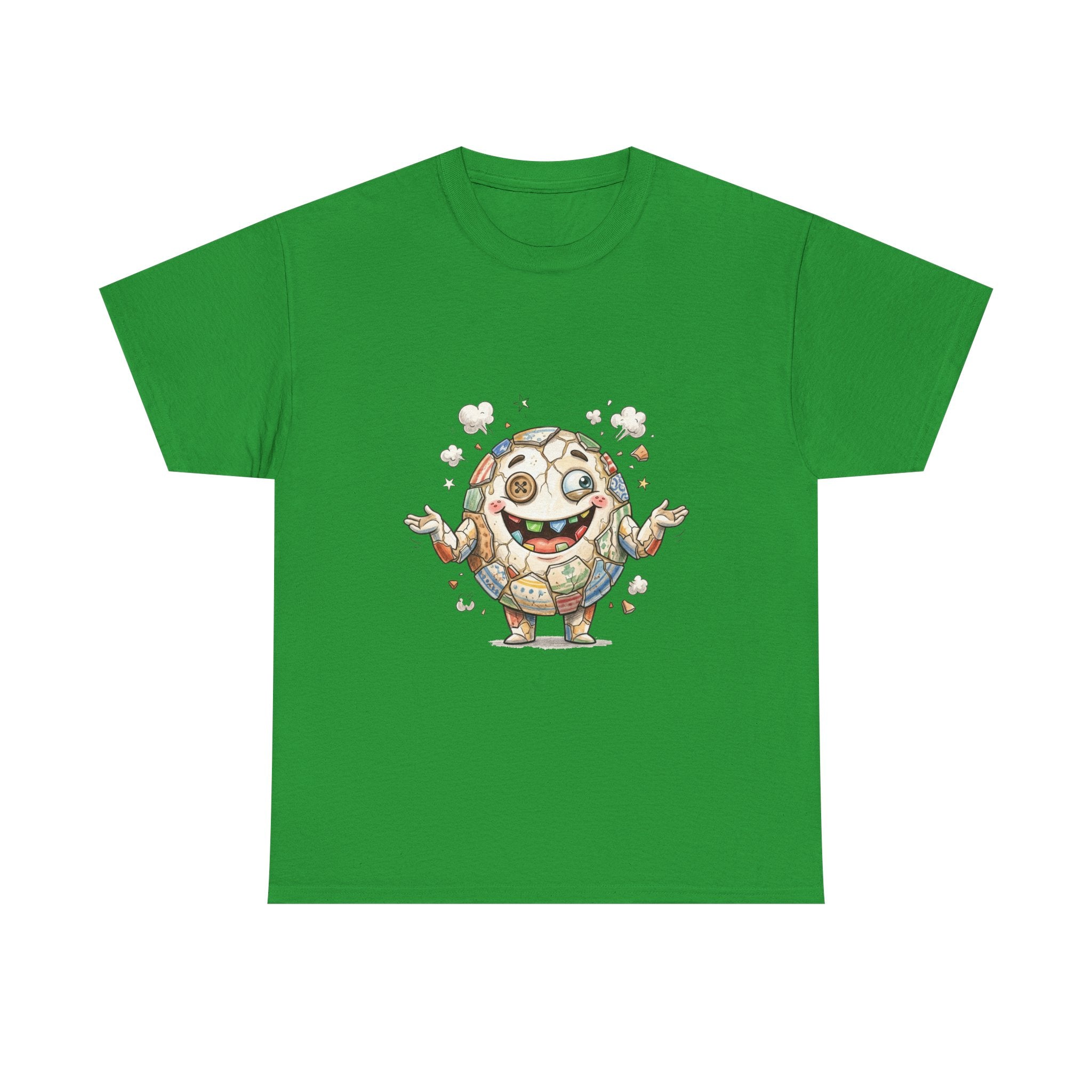 T-Shirt — Cute Kawaii Mosaic Egg Character Illustration Tee