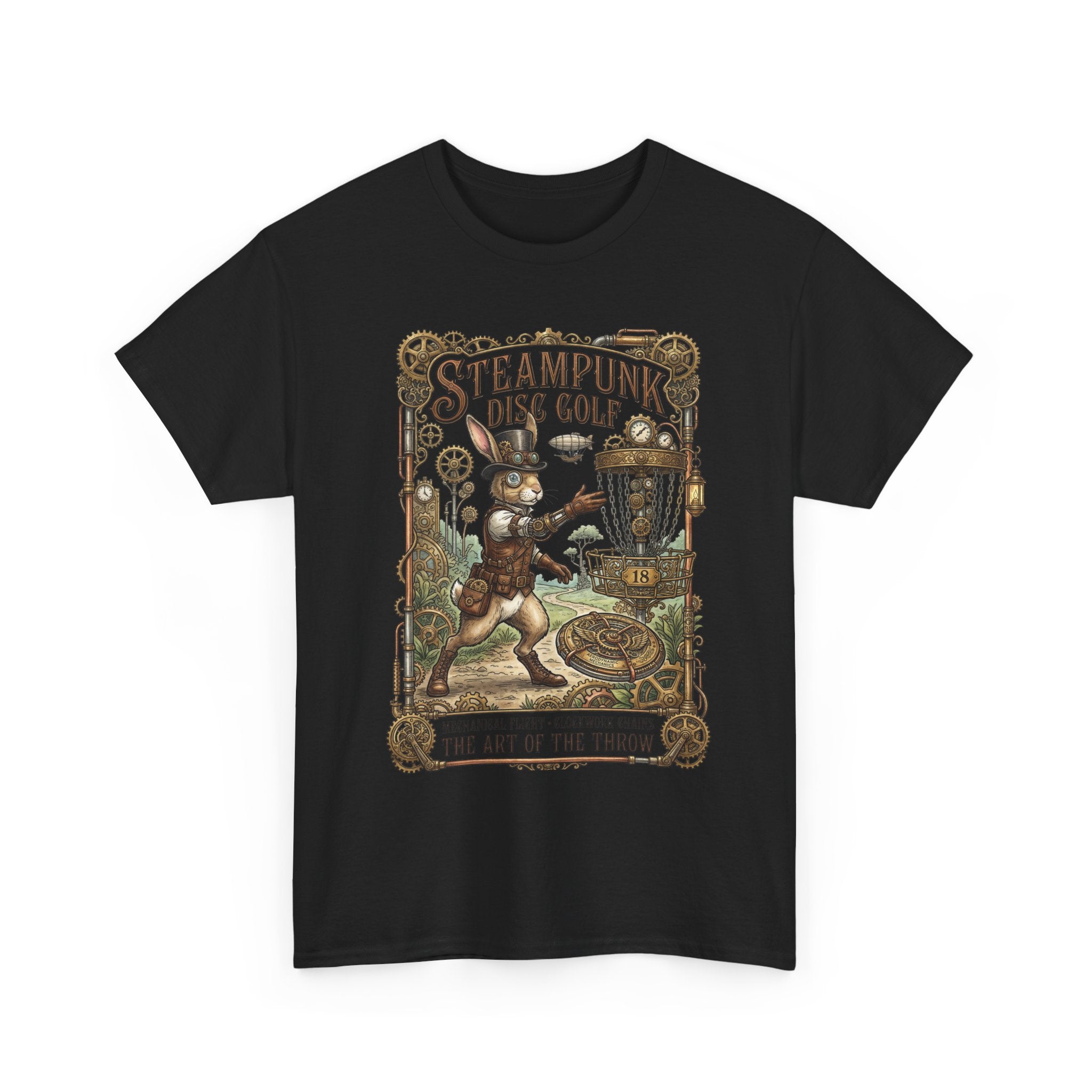 Steampunk Disc Golf T-Shirt — Vintage Victorian Throw Art Tee