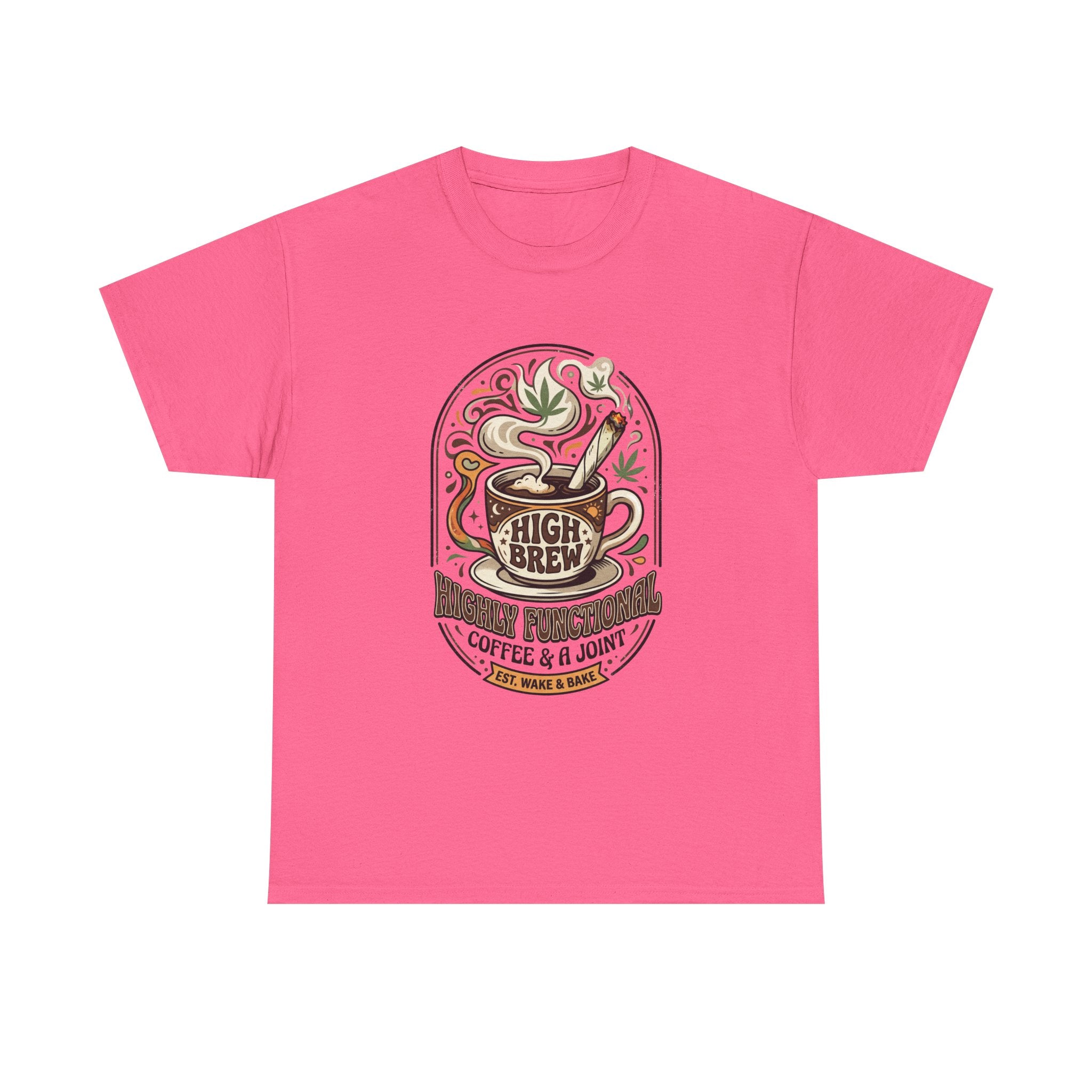Coffee & Joint Tee — “High Brew” Graphic Coffee T‑Shirt