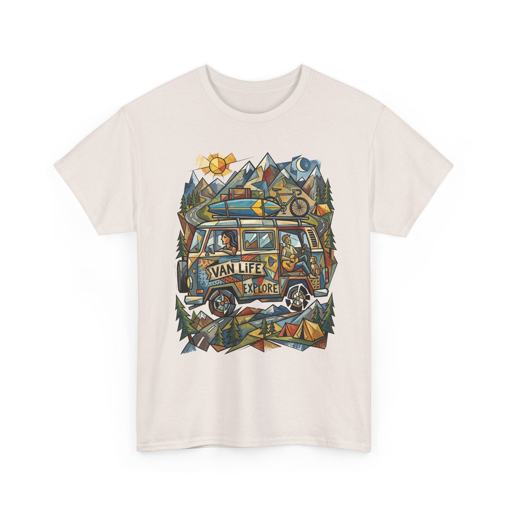 Van Life Explore T-Shirt — Retro Campervan Adventure Graphic Tee