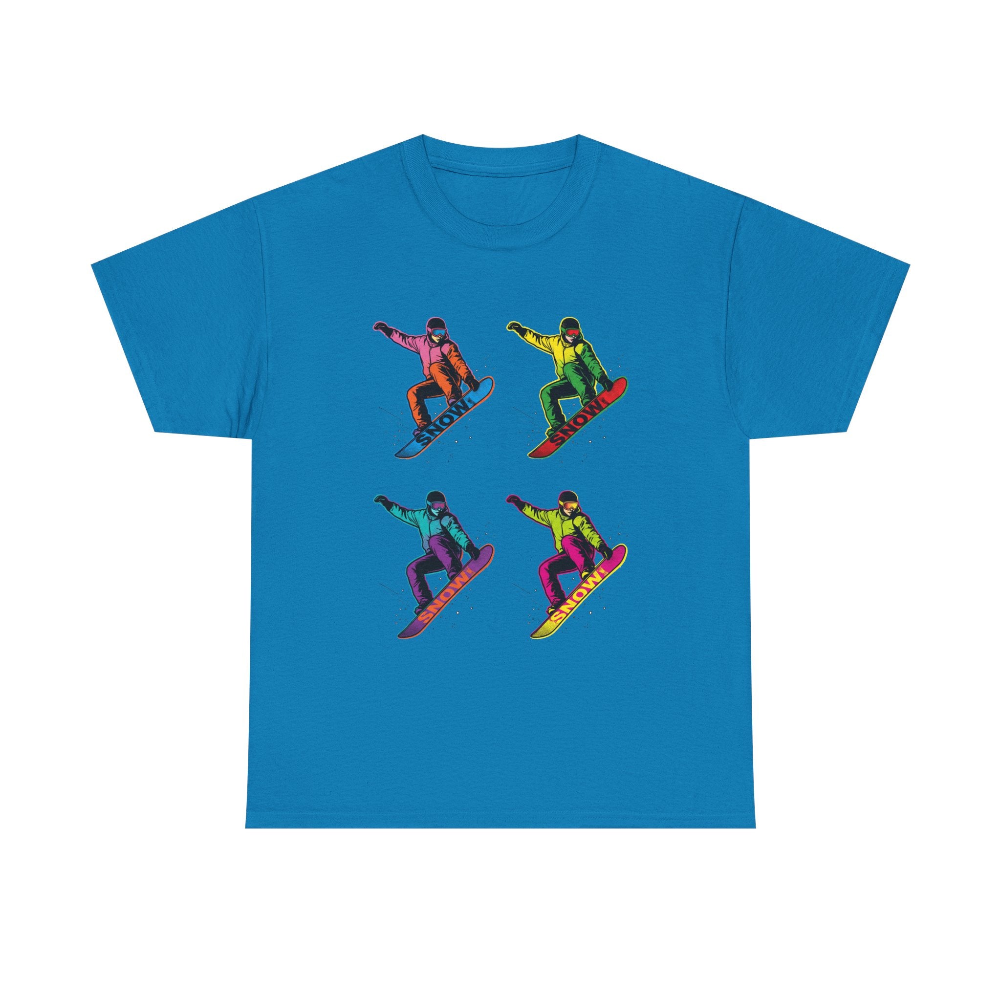 Snowboarder Pop Art T-Shirt – Colorful Retro Snowboarding Graphic Tee