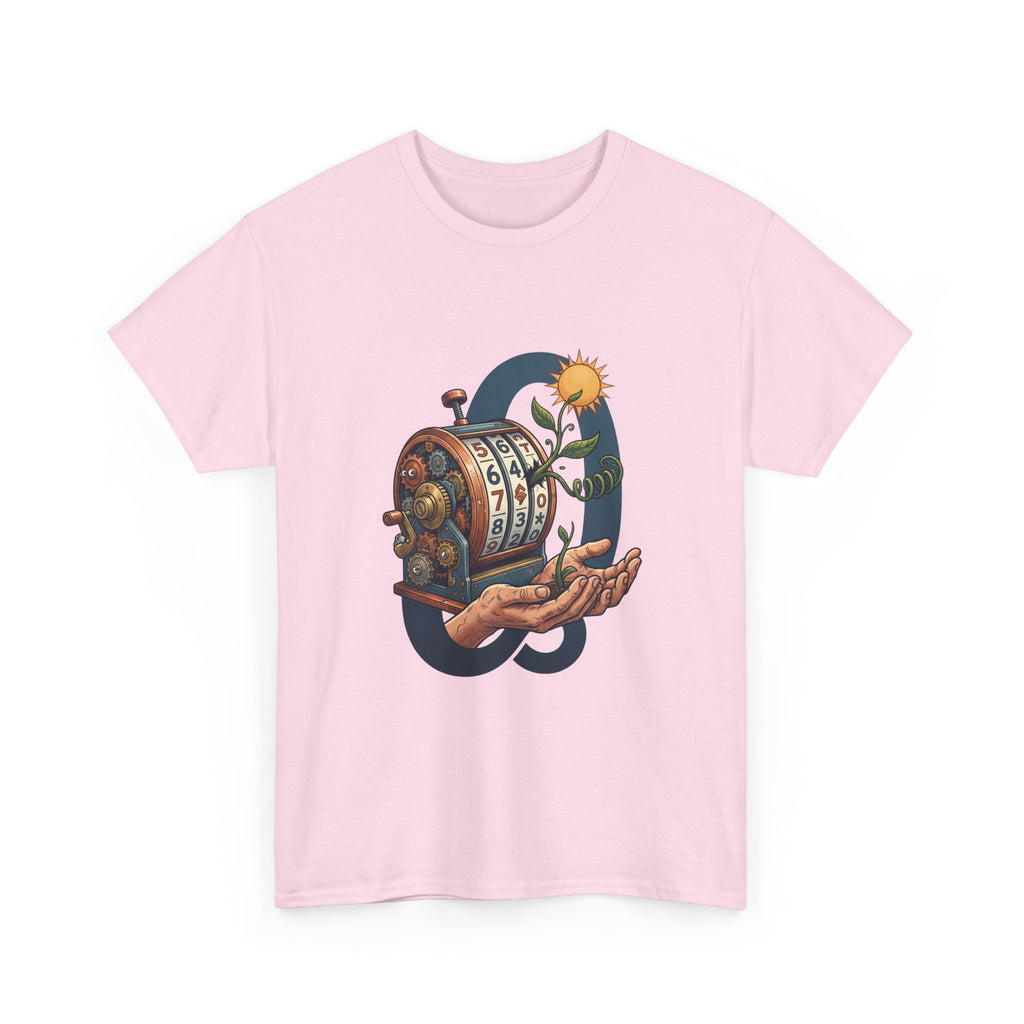 Vintage Slot Machine Tee — Retro Casino Art T-Shirt with Sunflower. idk