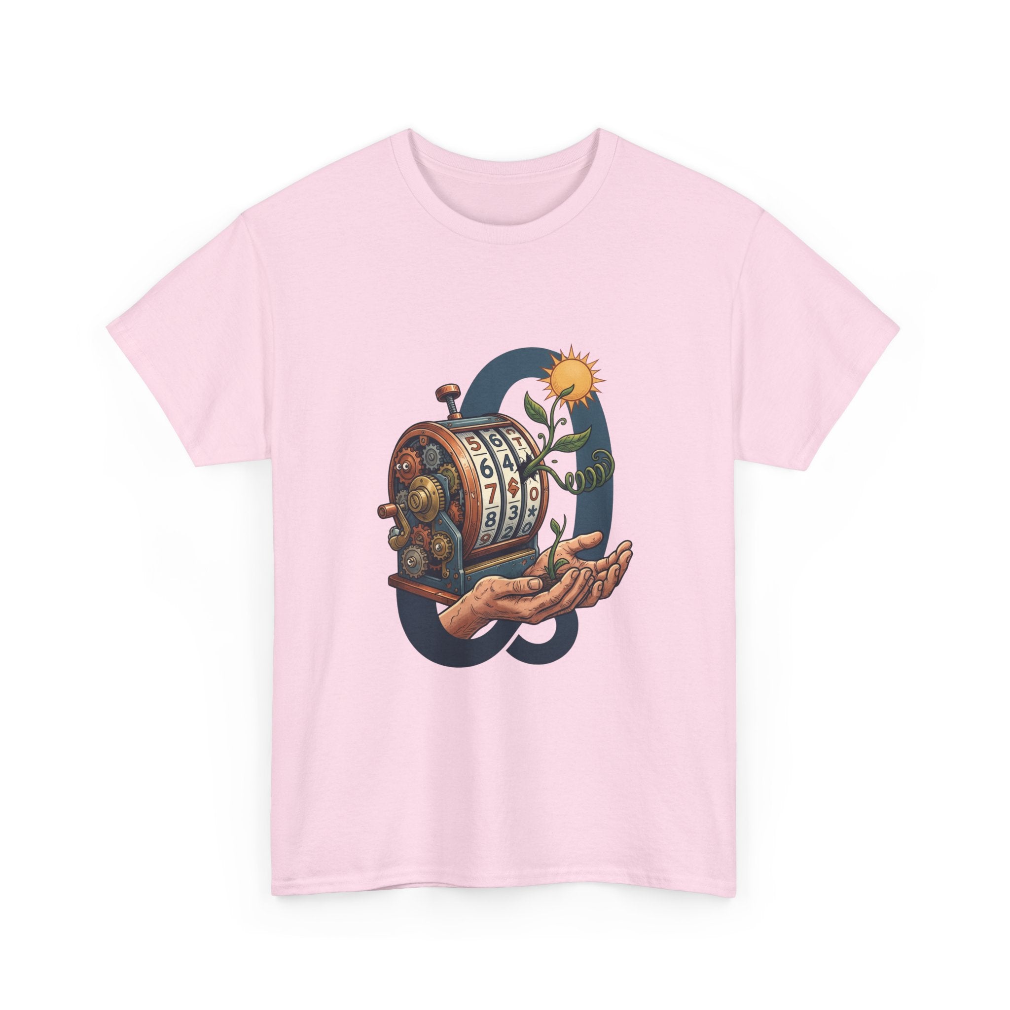 Vintage Slot Machine Tee — Retro Casino Art T-Shirt with Sunflower. idk