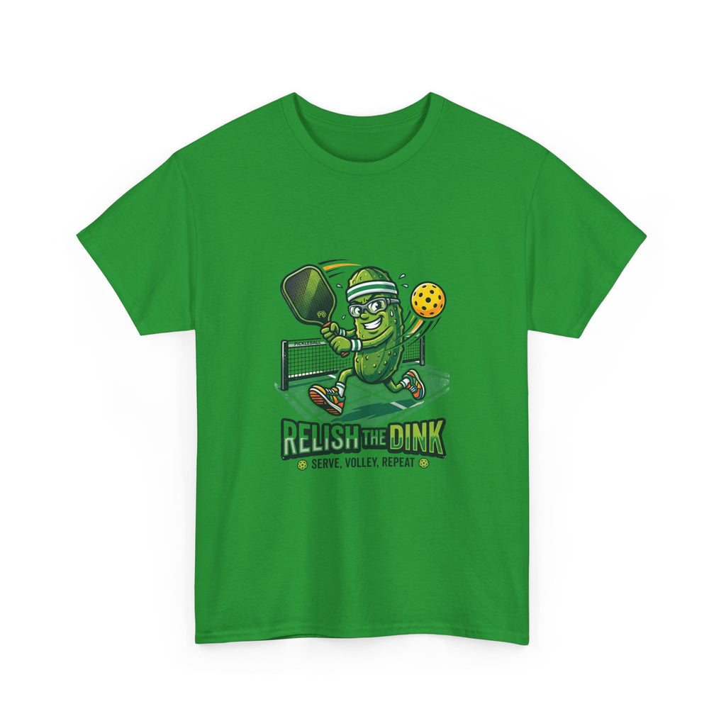 Pickleball 'Relish the Dink' T-Shirt – Funny Pickle Character Paddle Tee
