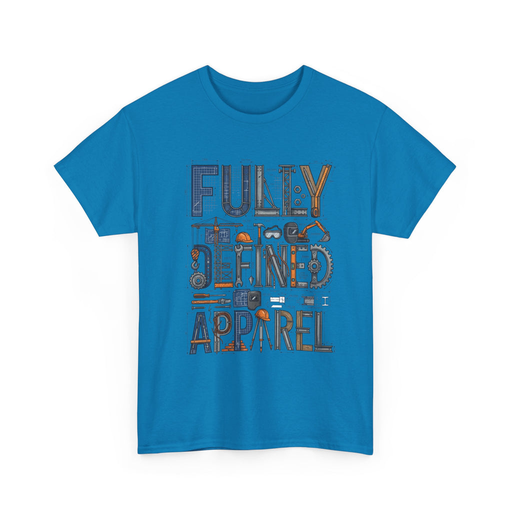 Fully Defined Apparel T-Shirt — Graphic Tee with Retro Tools Design