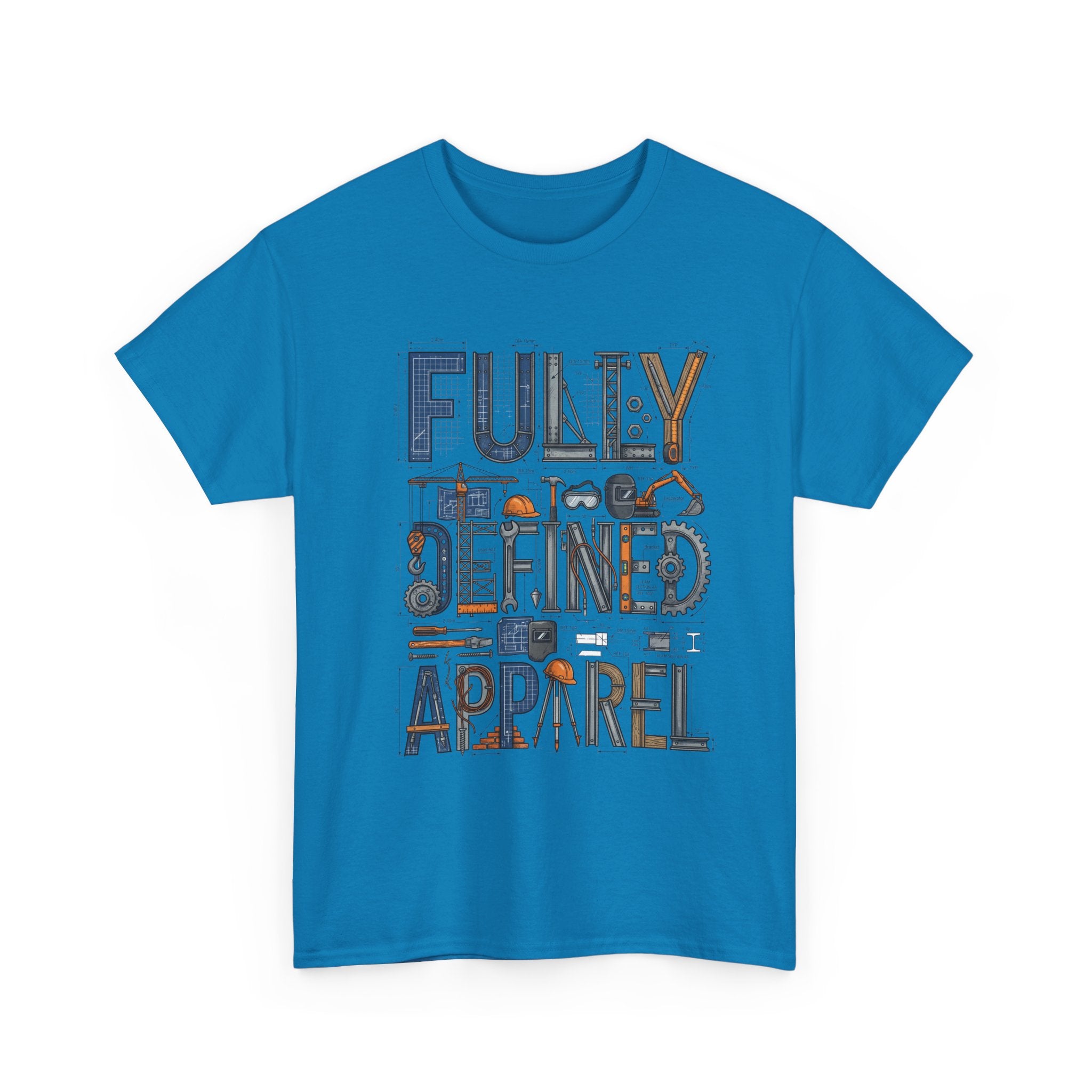 Fully Defined Apparel T-Shirt — Graphic Tee with Retro Tools Design