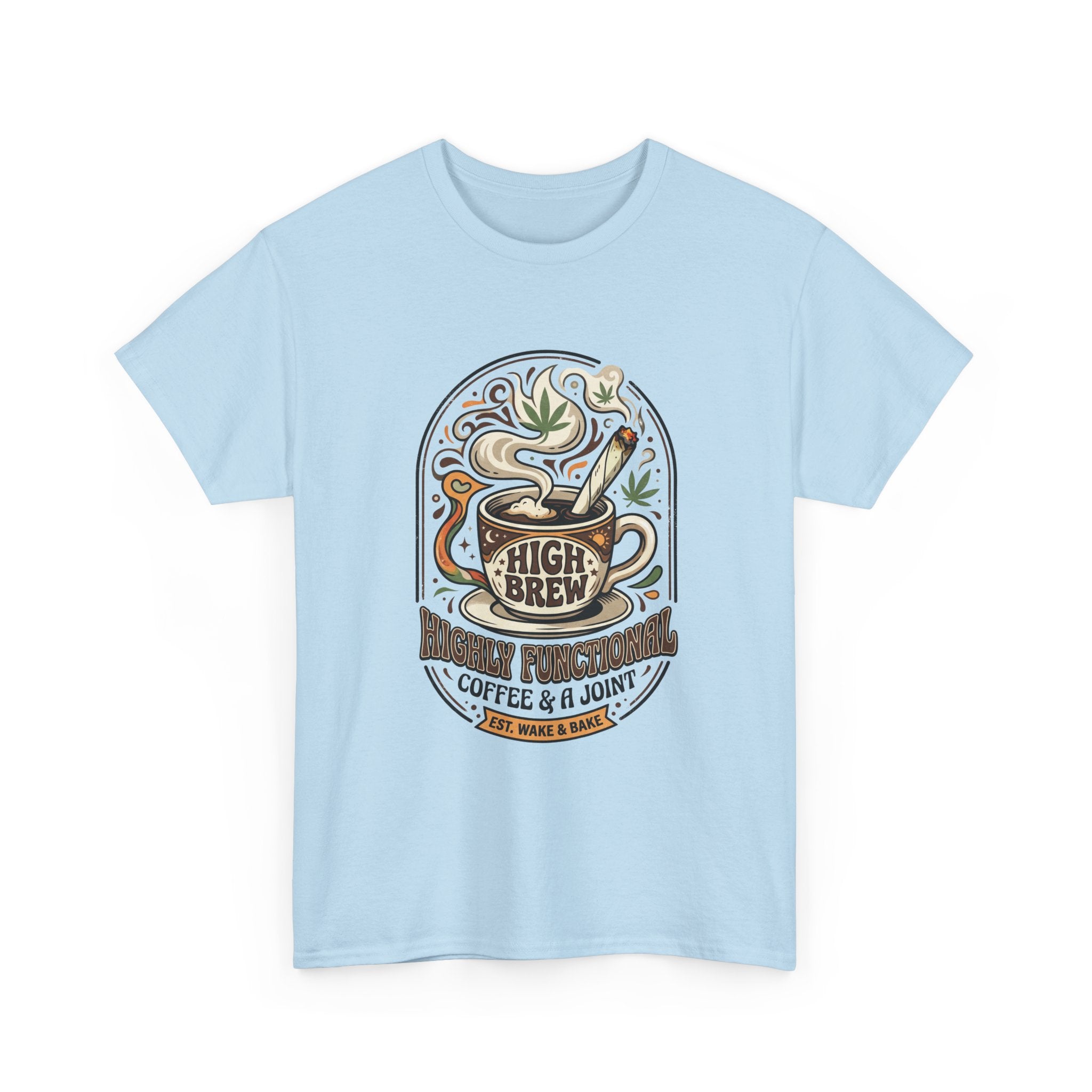 Coffee & Joint Tee — “High Brew” Graphic Coffee T‑Shirt
