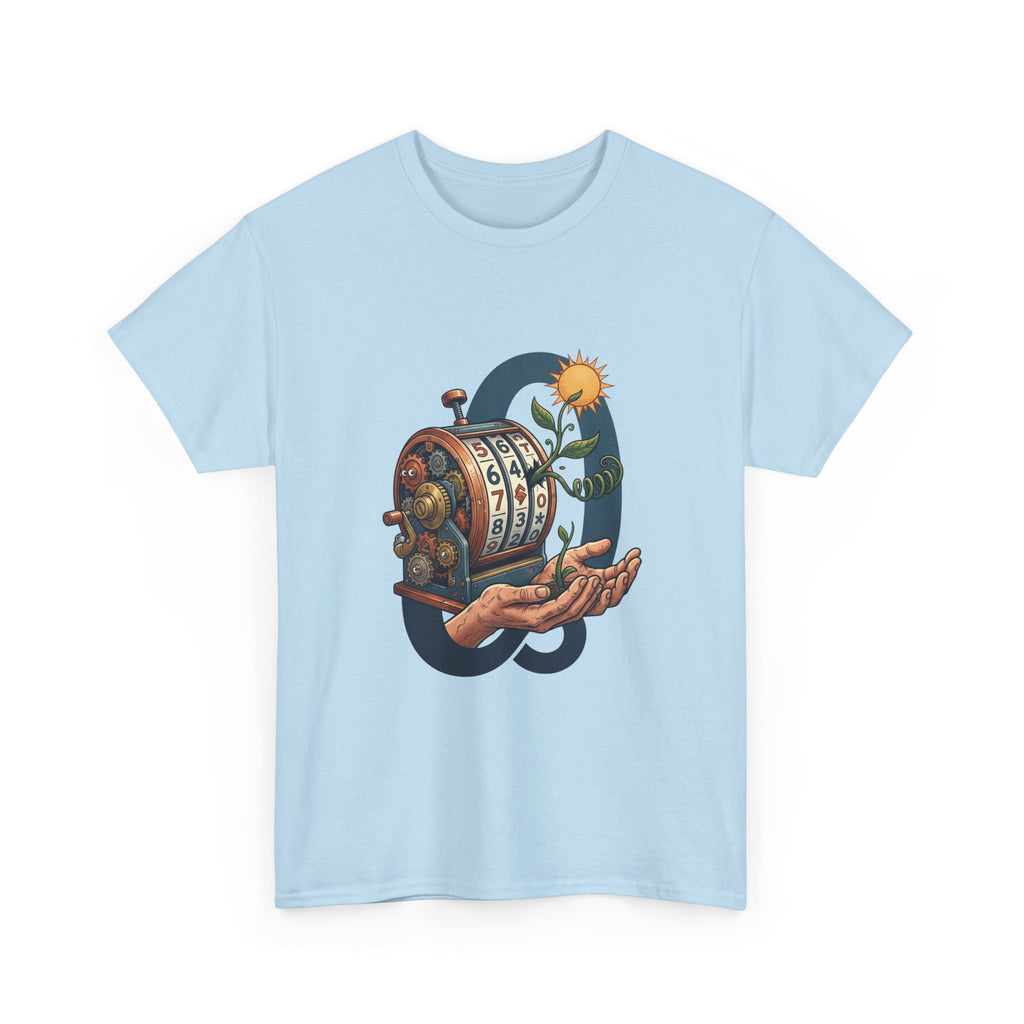 Vintage Slot Machine Tee — Retro Casino Art T-Shirt with Sunflower. idk